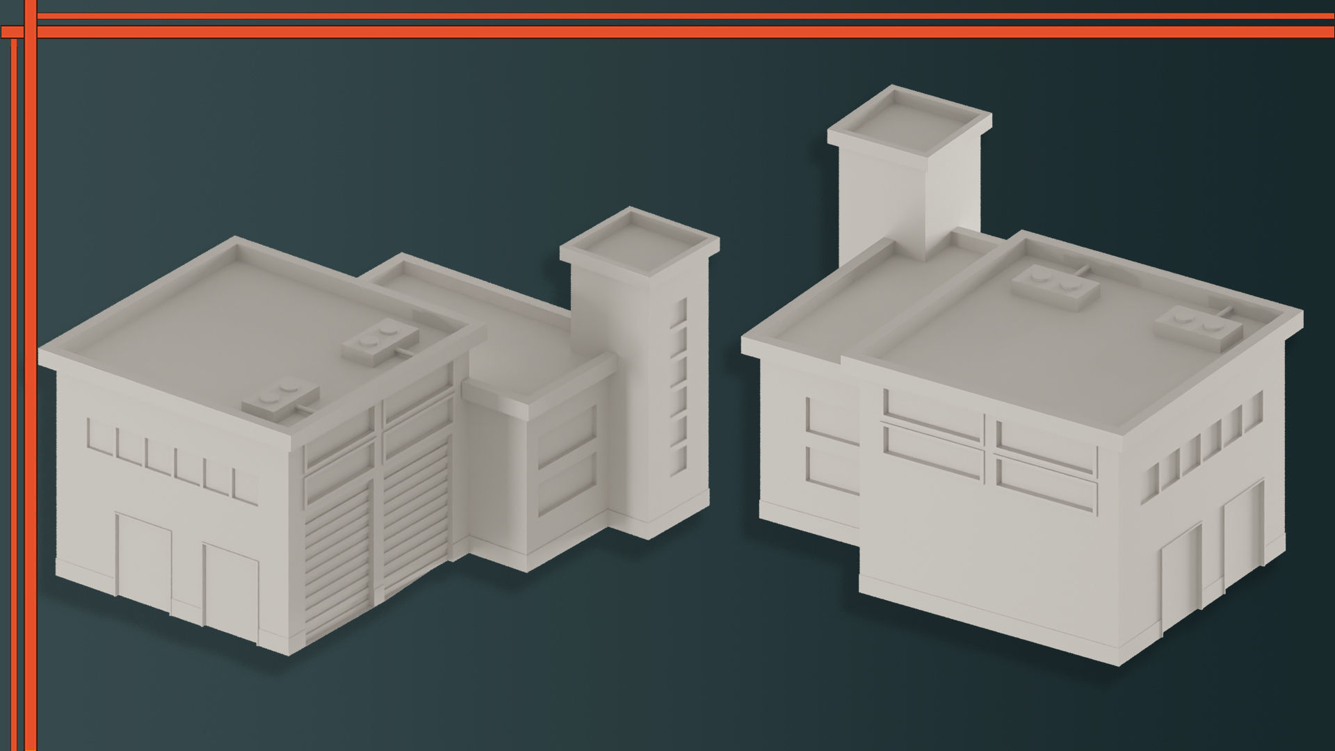 Factory Building VOL-04 Low-poly 3D model_8