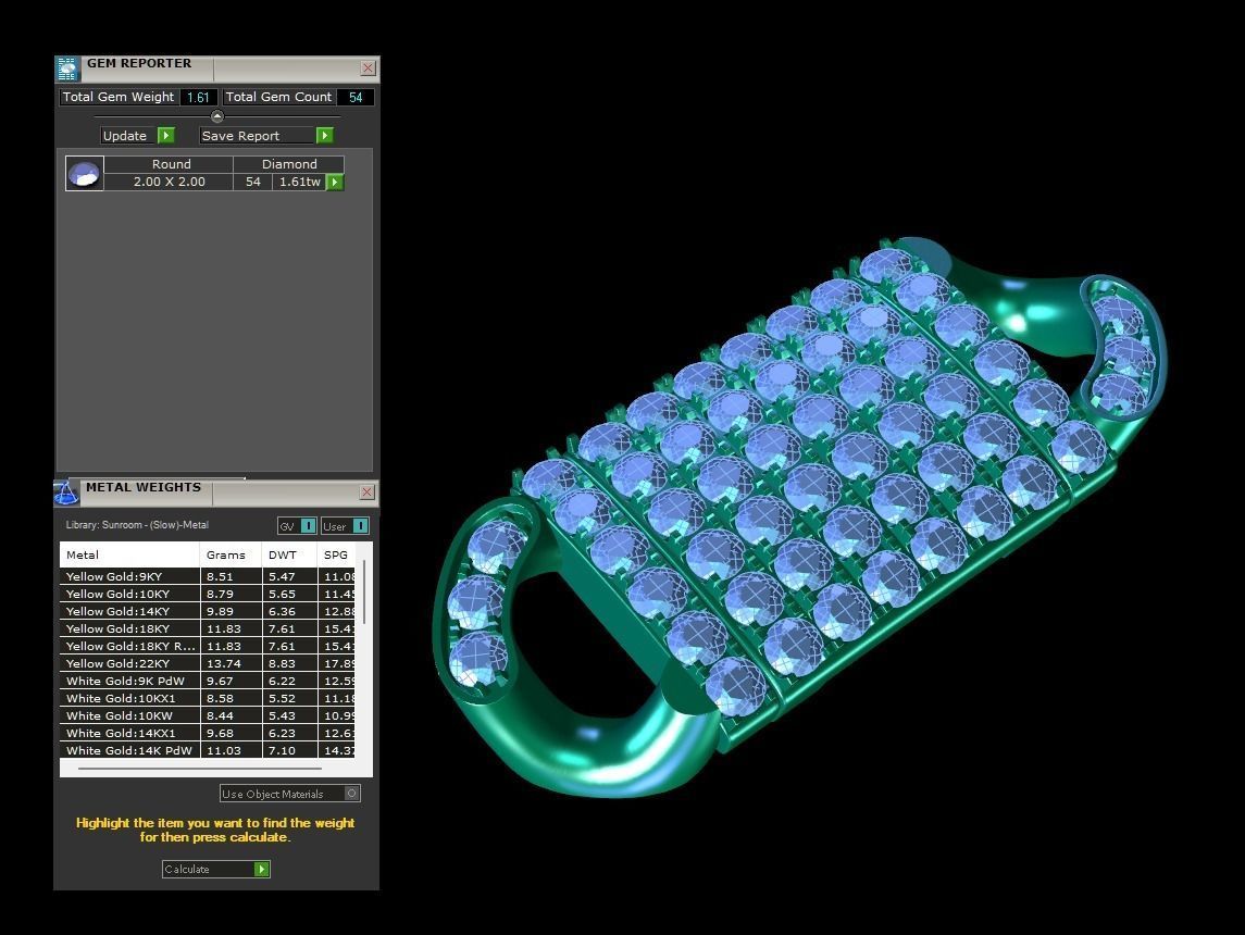 Cuban Chain Bracelet 16 3D print model_7