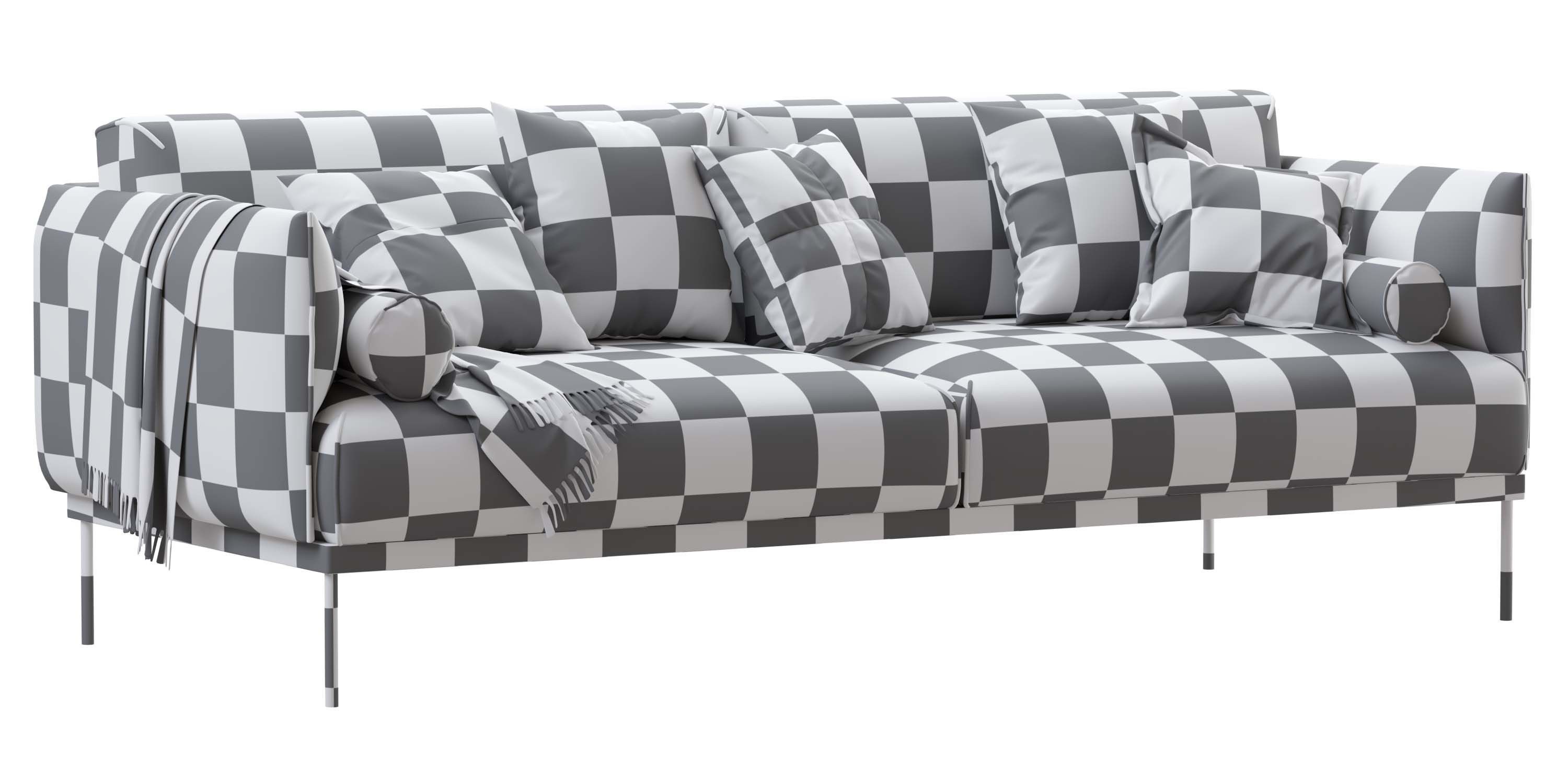 Ikea Applaryd Two Seater Sofa 3D model_13