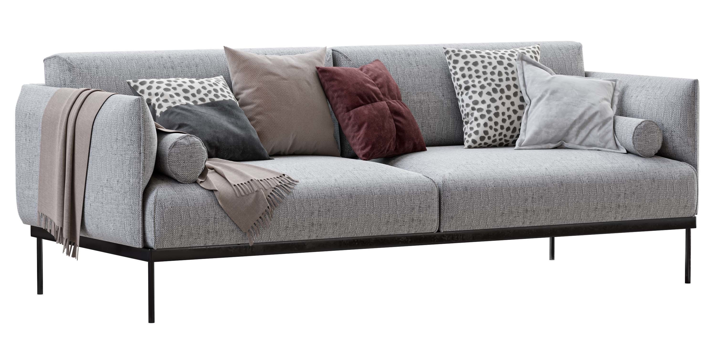 Ikea Applaryd Two Seater Sofa 3D model_11