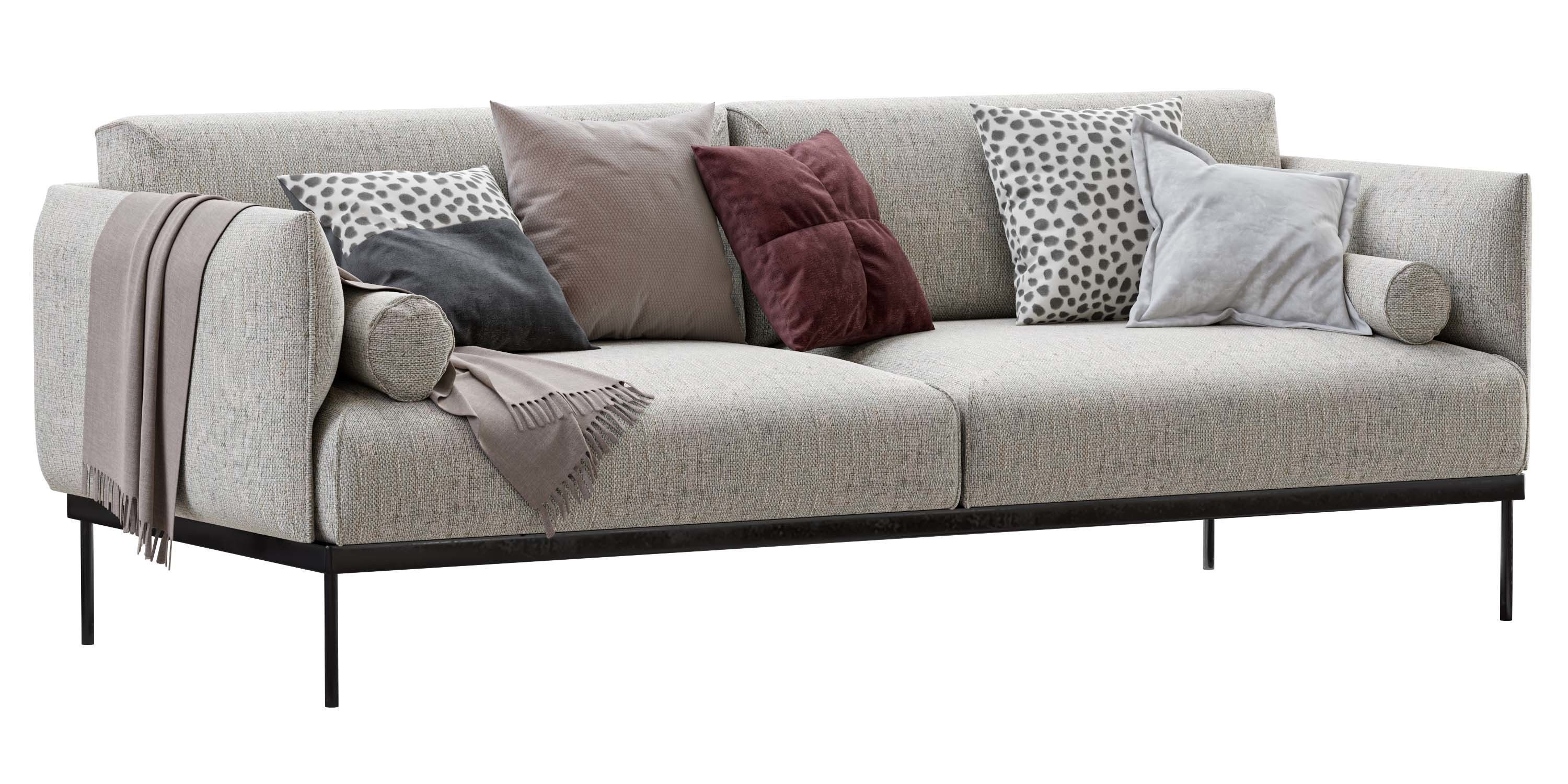 Ikea Applaryd Two Seater Sofa 3D model_10