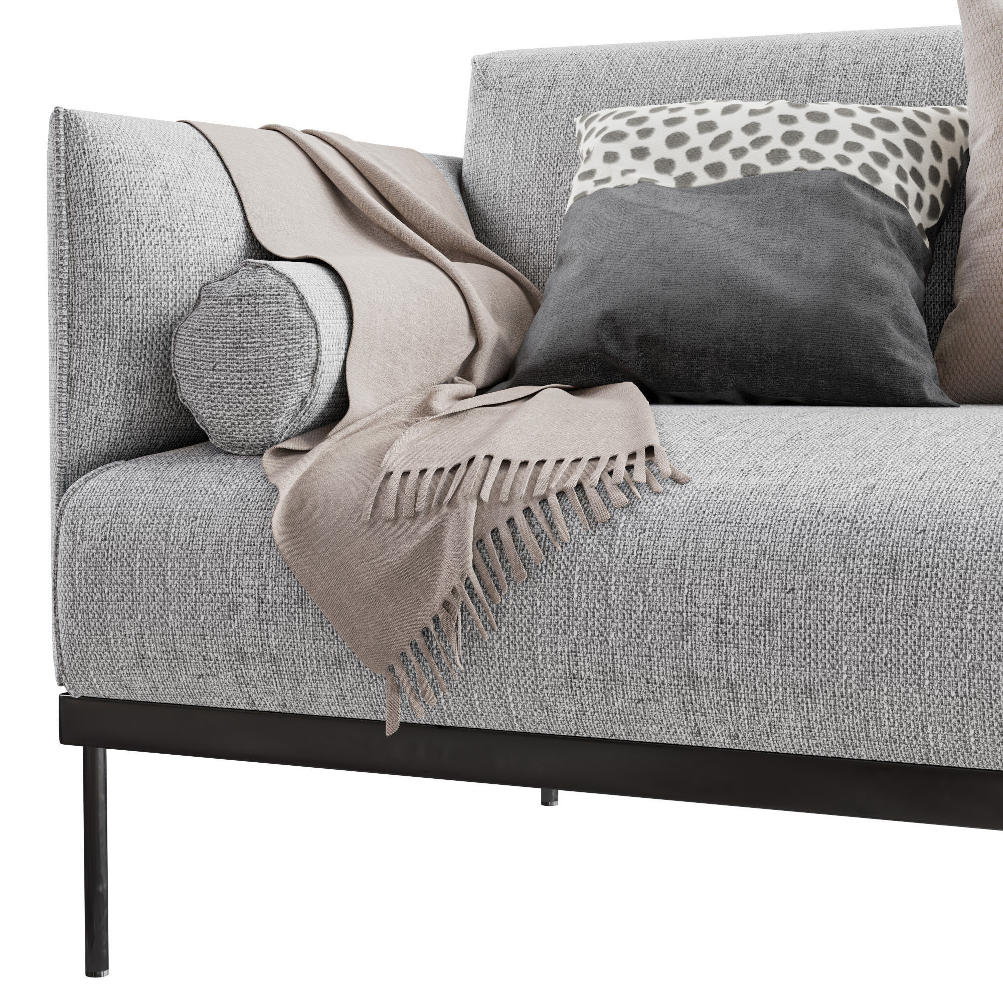 Ikea Applaryd Two Seater Sofa 3D model_4