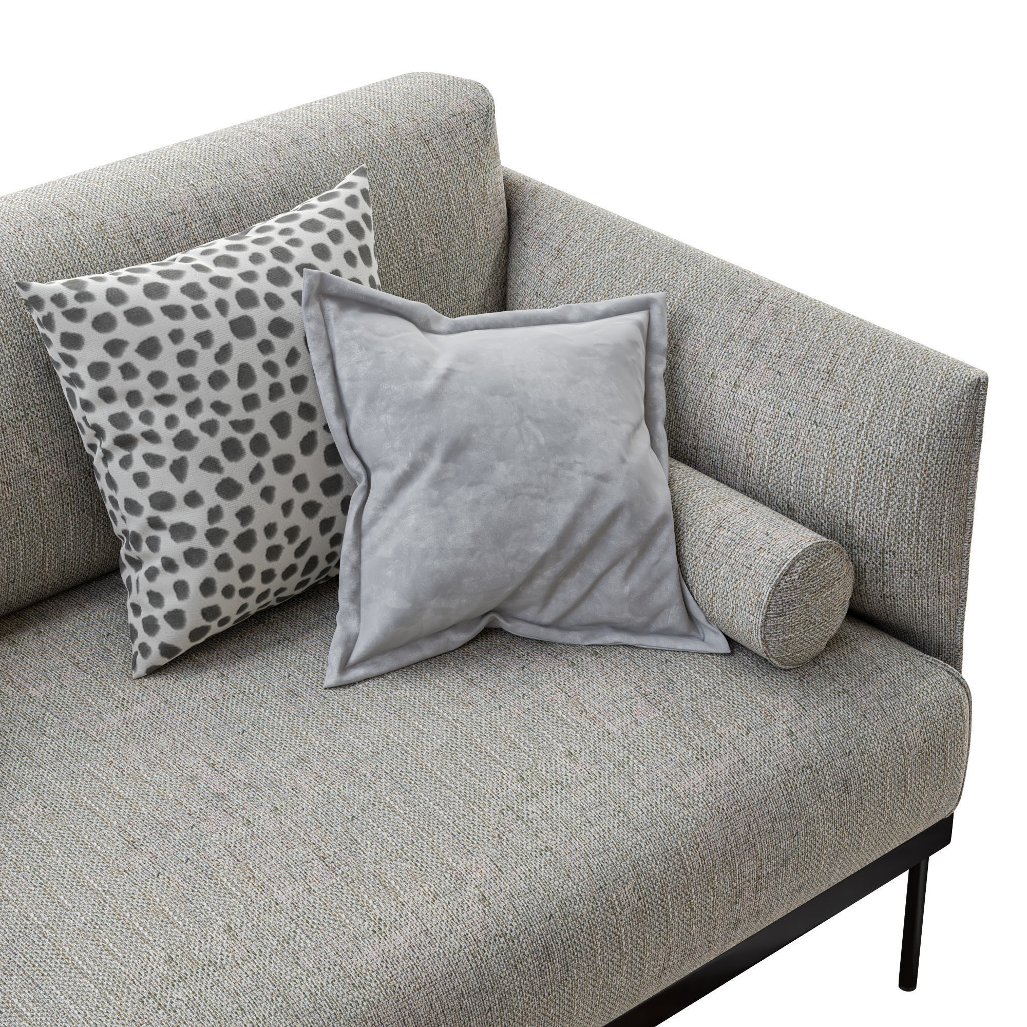 Ikea Applaryd Two Seater Sofa 3D model_2