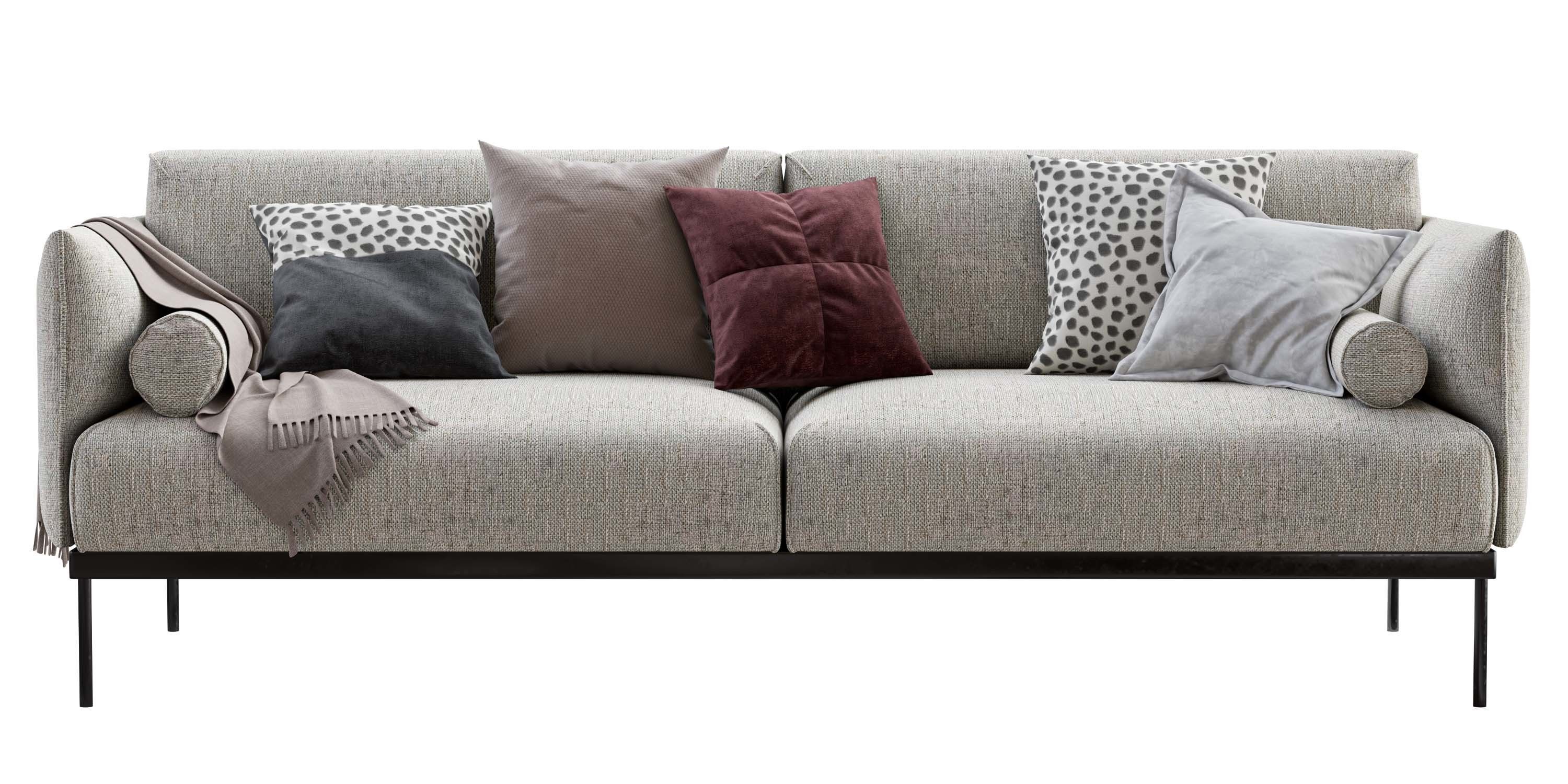 Ikea Applaryd Two Seater Sofa 3D model_9