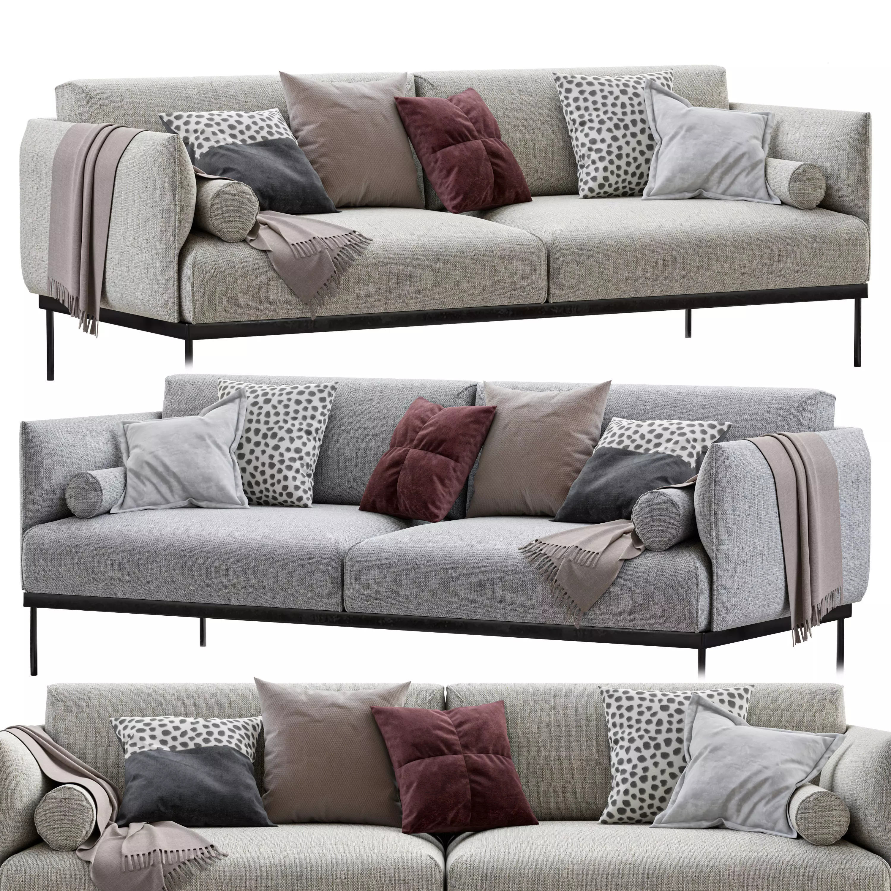 Ikea Applaryd Two Seater Sofa 3D model_0