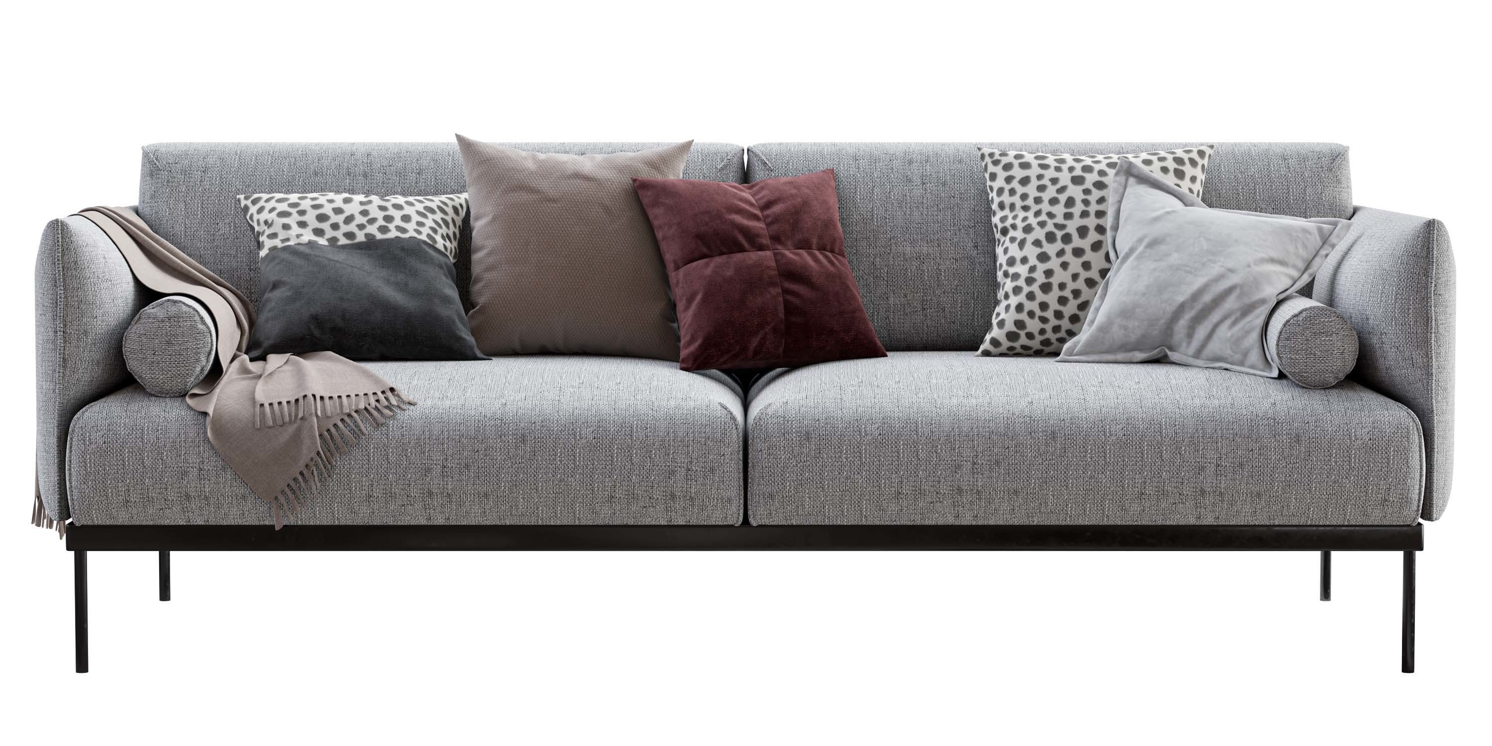 Ikea Applaryd Two Seater Sofa 3D model_6
