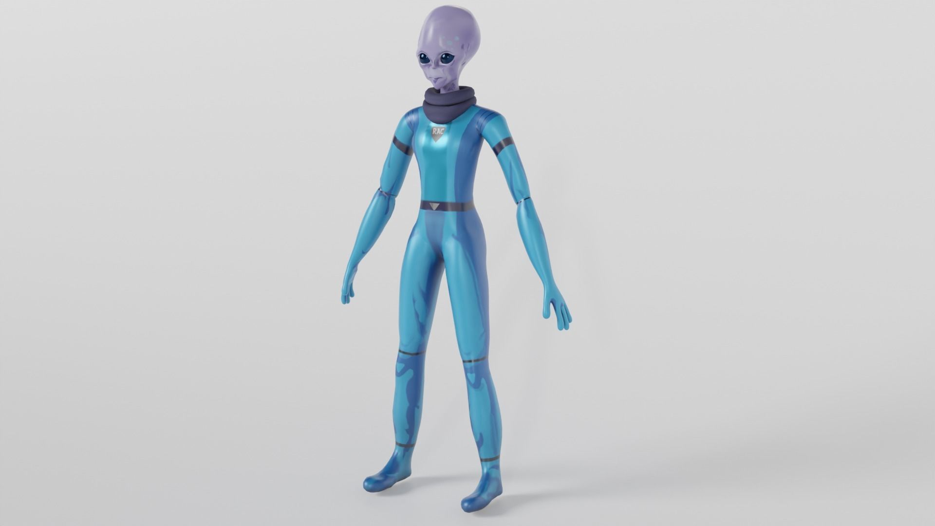 Sci-Fi Character 3D model_4