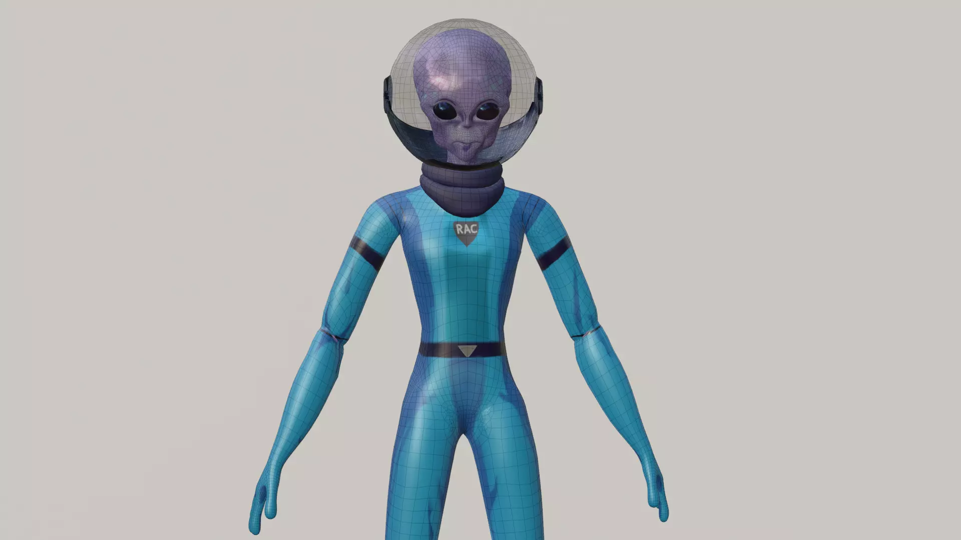Sci-Fi Character 3D model_0