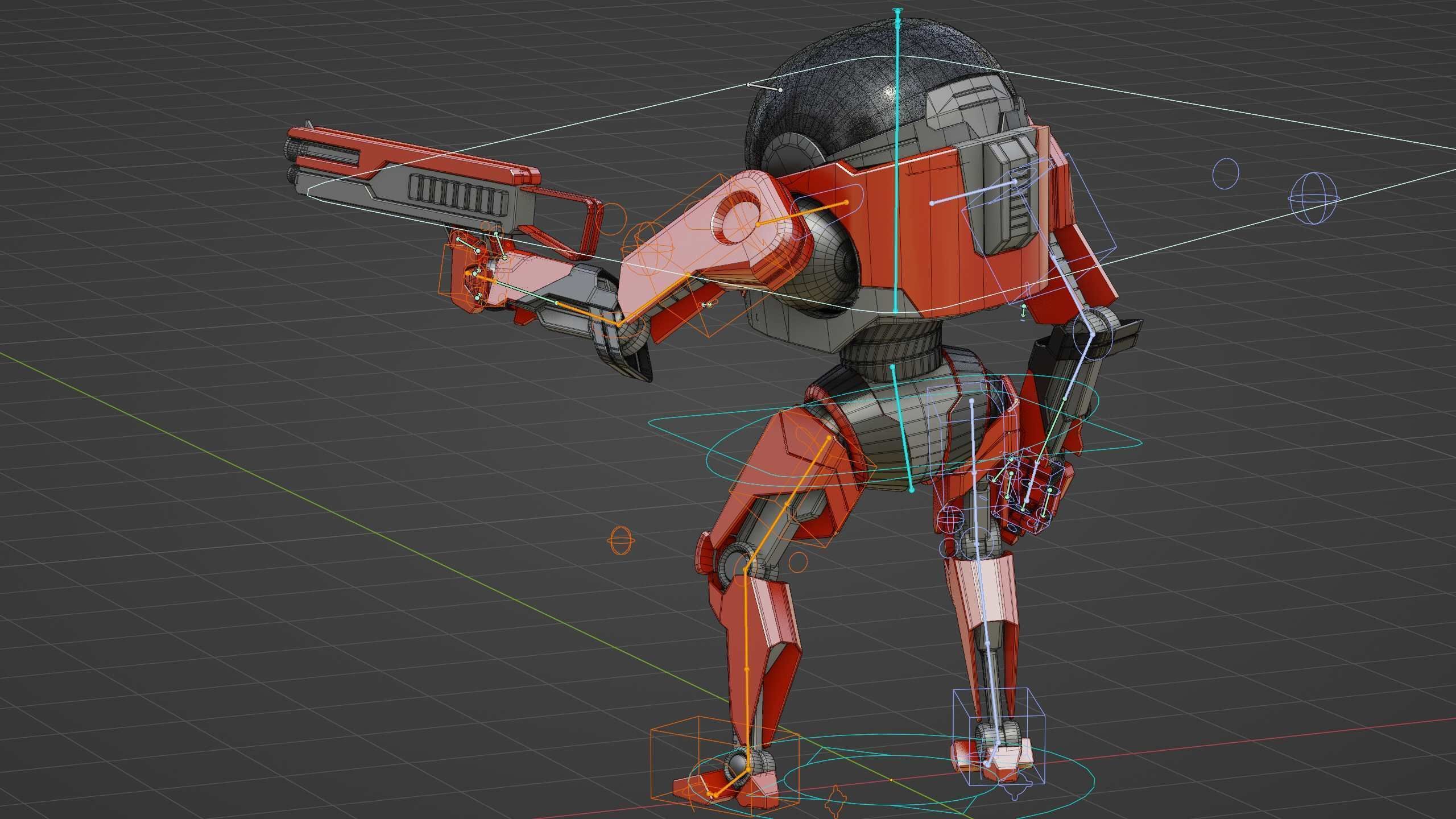 COMBAT DROID AKAR Rigged for Unreal Engine - Unity - MIXAMO 3D model_38