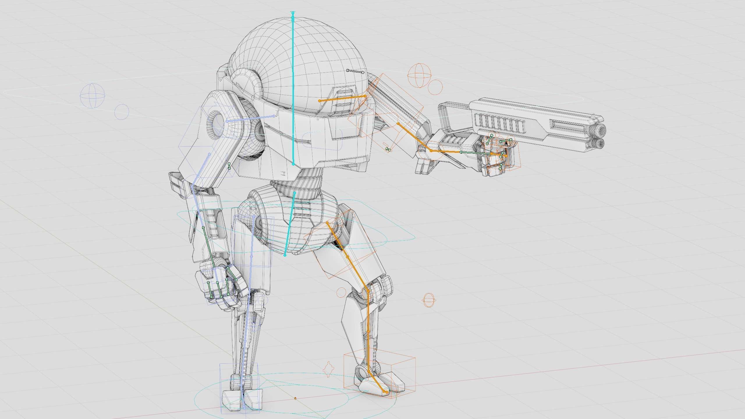 COMBAT DROID AKAR Rigged for Unreal Engine - Unity - MIXAMO 3D model_40