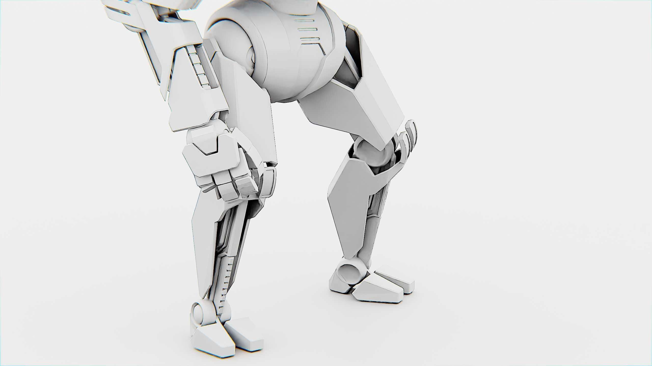 COMBAT DROID AKAR Rigged for Unreal Engine - Unity - MIXAMO 3D model_34