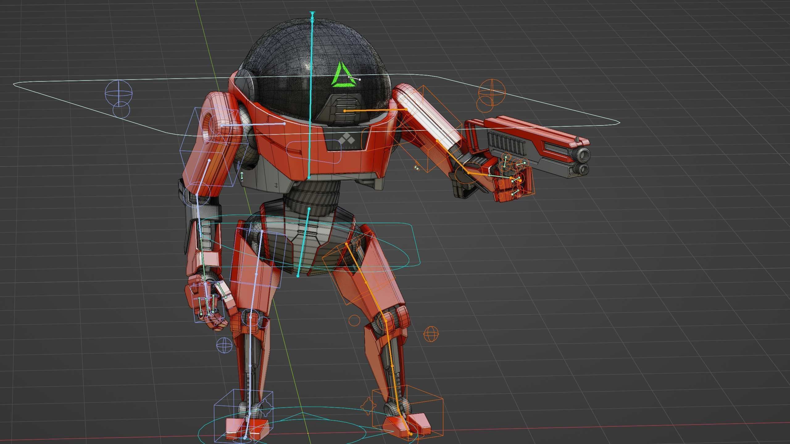 COMBAT DROID AKAR Rigged for Unreal Engine - Unity - MIXAMO 3D model_37