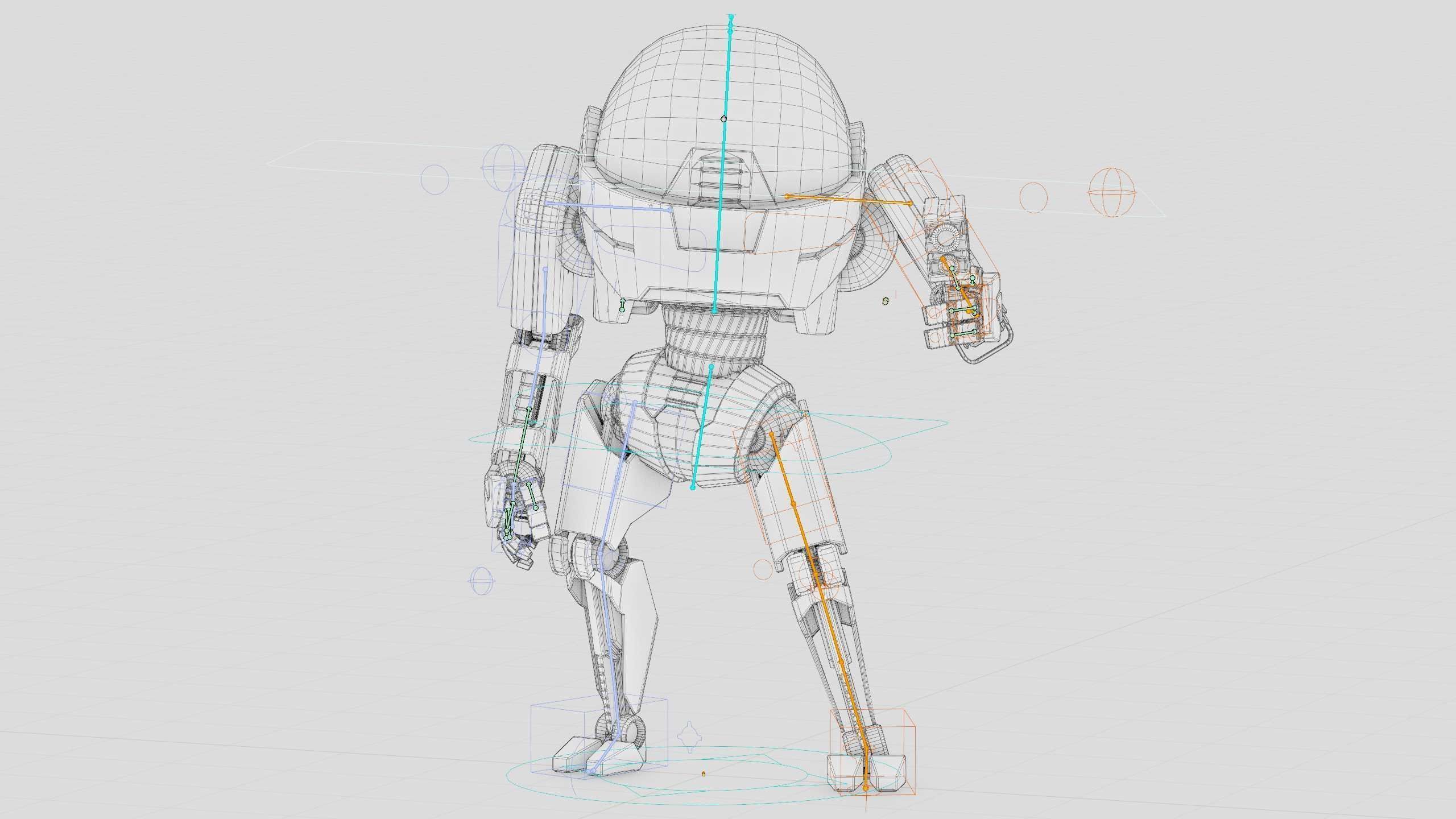 COMBAT DROID AKAR Rigged for Unreal Engine - Unity - MIXAMO 3D model_42