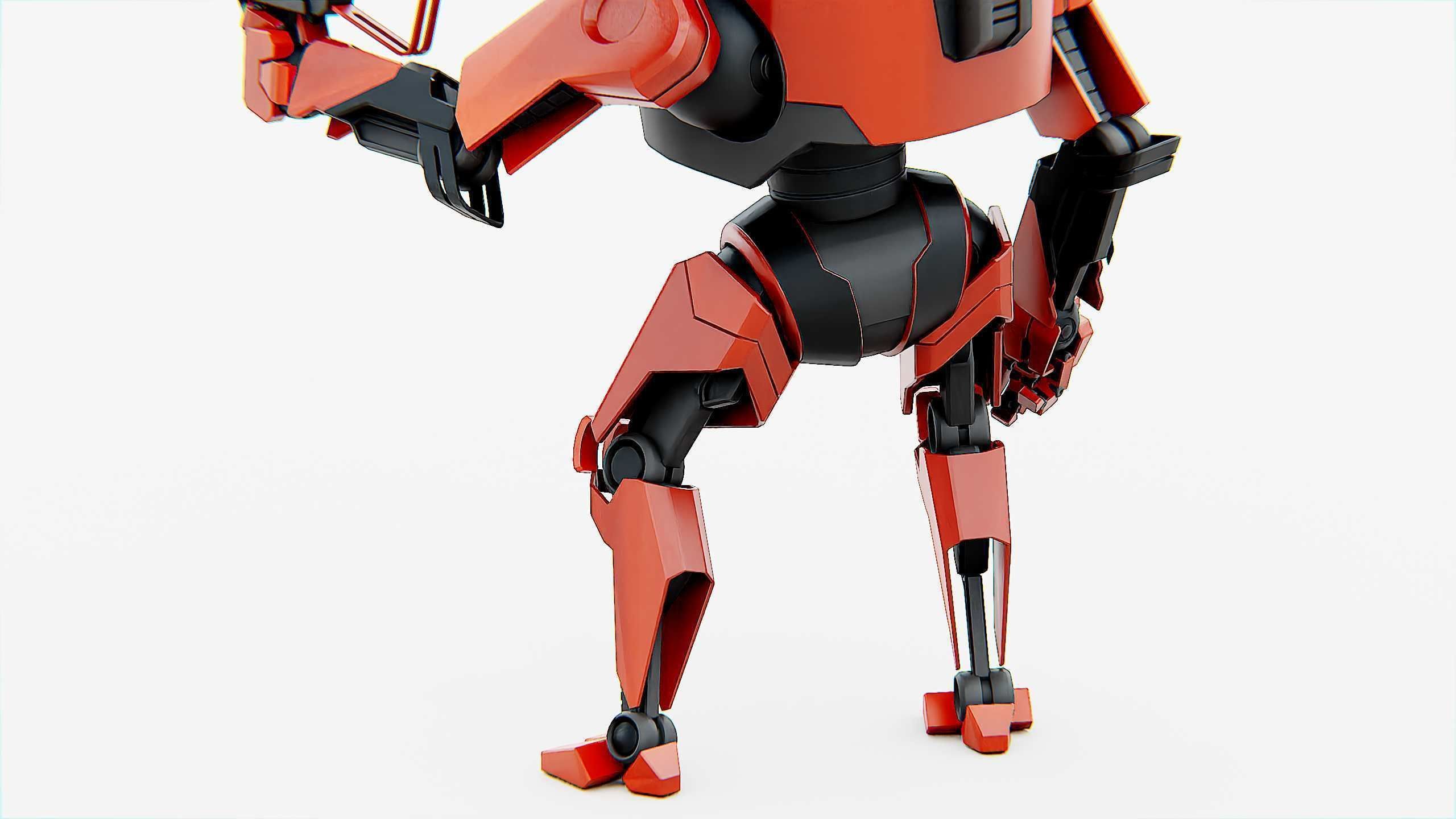 COMBAT DROID AKAR Rigged for Unreal Engine - Unity - MIXAMO 3D model_27