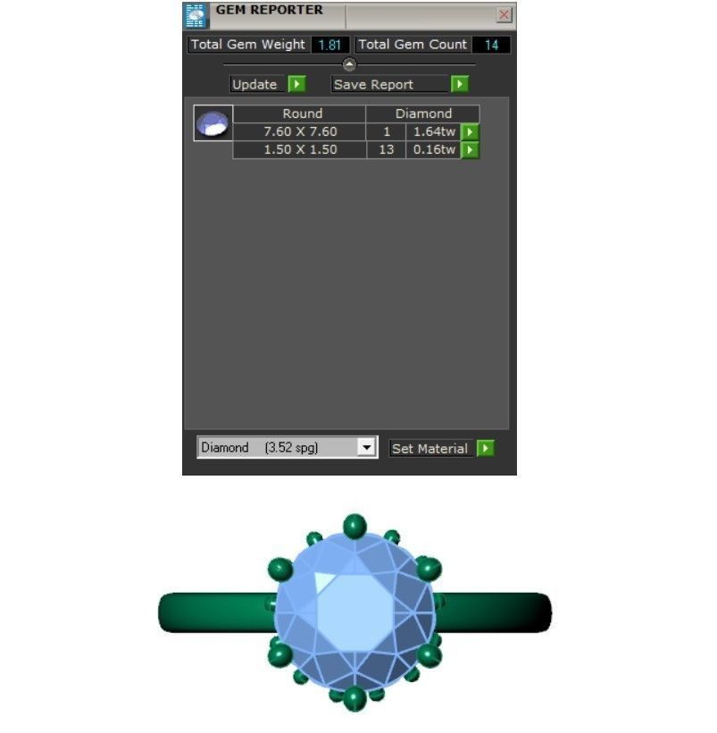 6 prong set diamond ring 3D print model_6