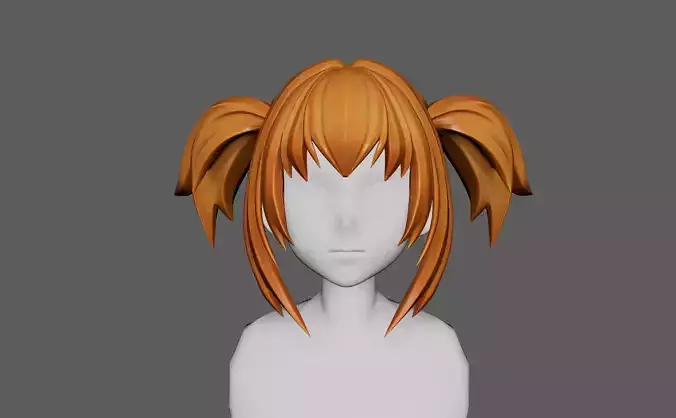 Anime hair style 26 for woman and girl