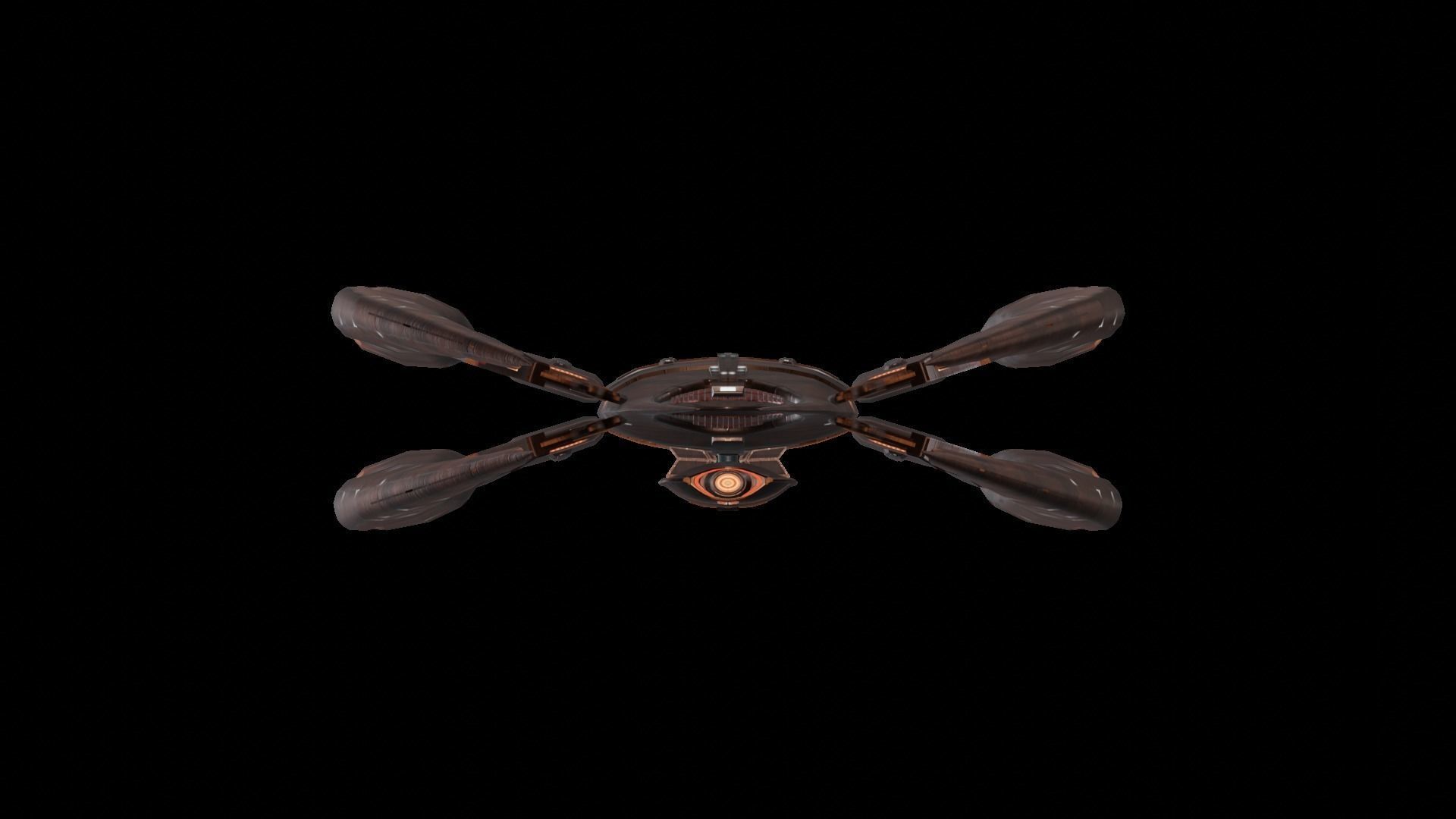 Star Trek The Shrike Starship Low-poly 3D model_6