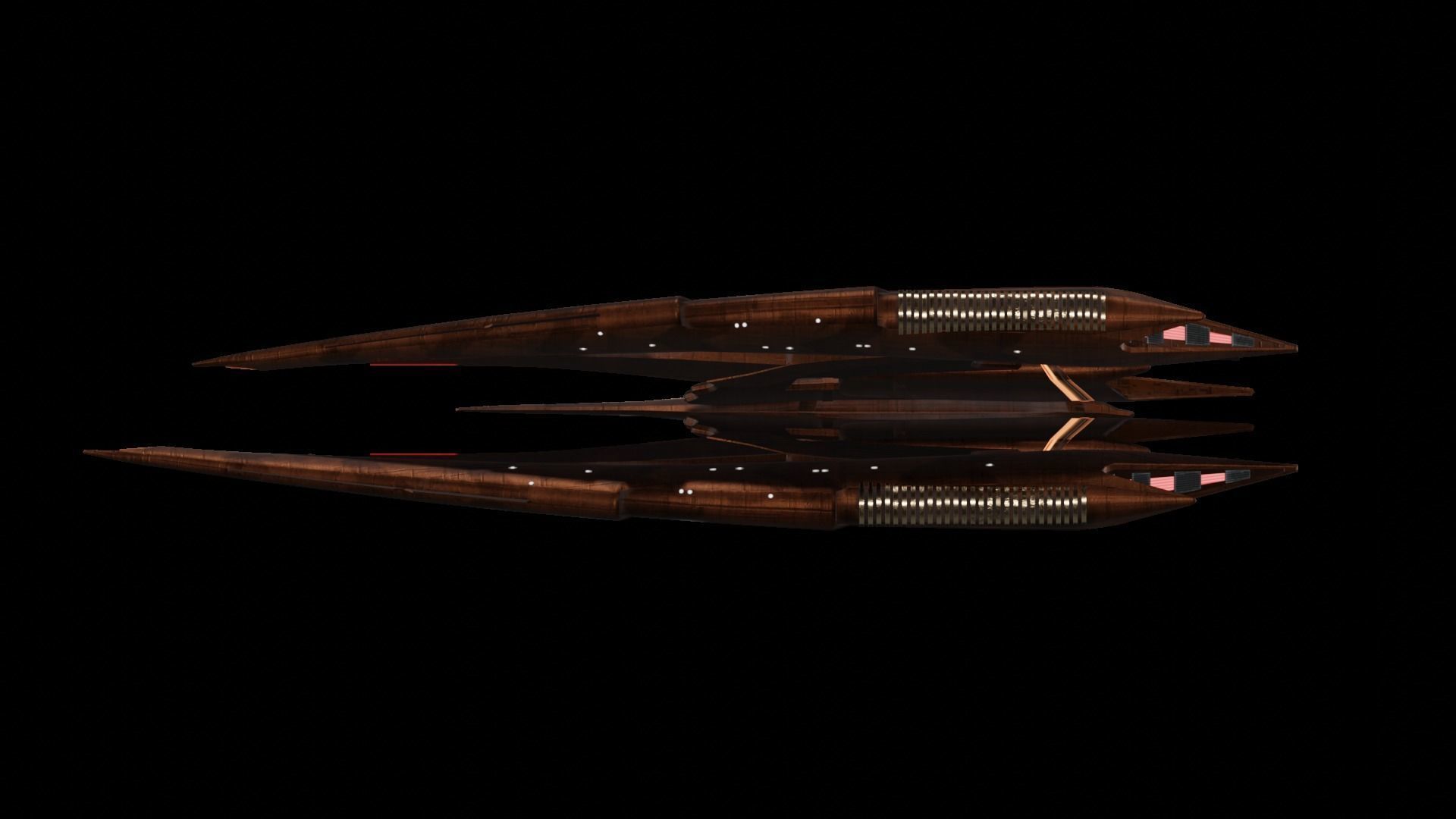 Star Trek The Shrike Starship Low-poly 3D model_5