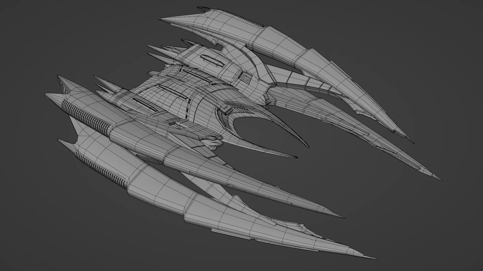Star Trek The Shrike Starship Low-poly 3D model_0