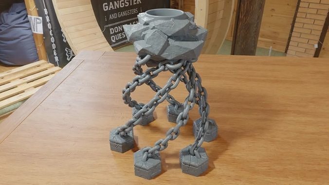 floating rock planter 3d model stl file  3D print model