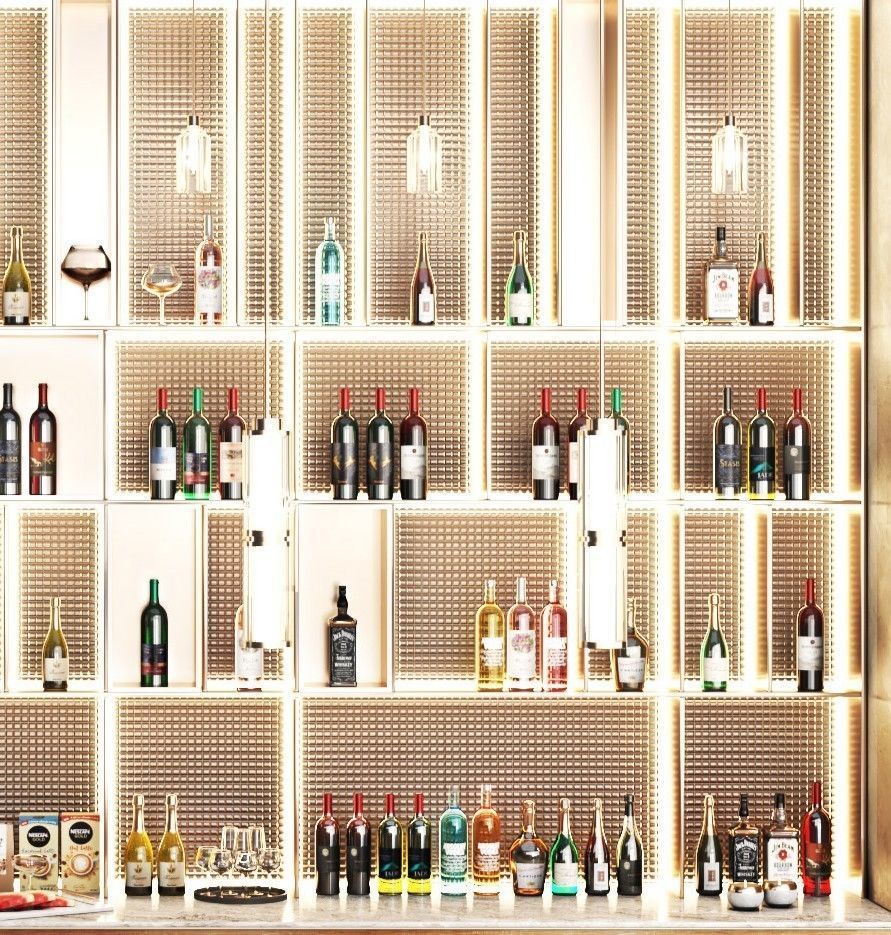 Cafe restaurant bar 12 Low-poly 3D model_8