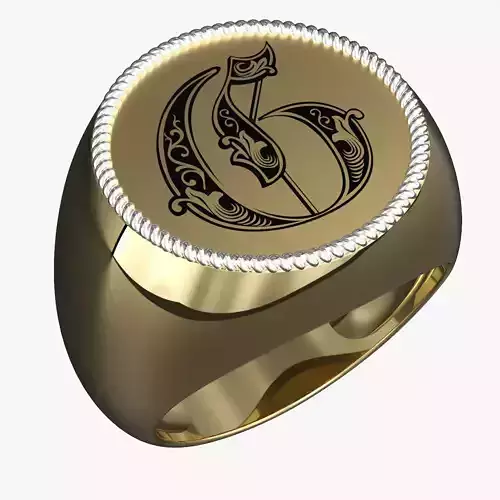 Jewelry alphabet Ring G