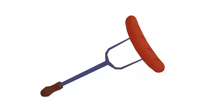 Sausage and Fork - Hand Painted