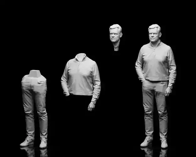 S00090 Male figure 3dp 3D print model