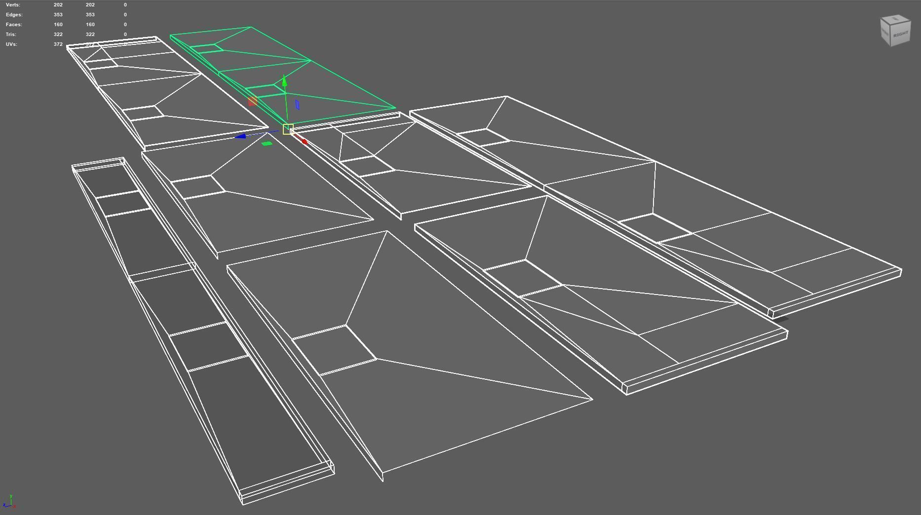 Side Walk modular - PBR Low-poly 3D model_2