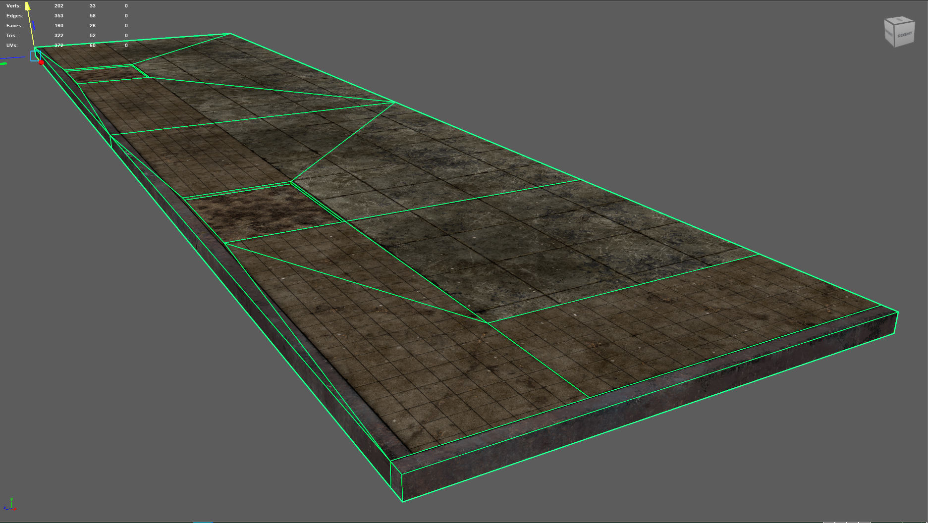 Side Walk modular - PBR Low-poly 3D model_13