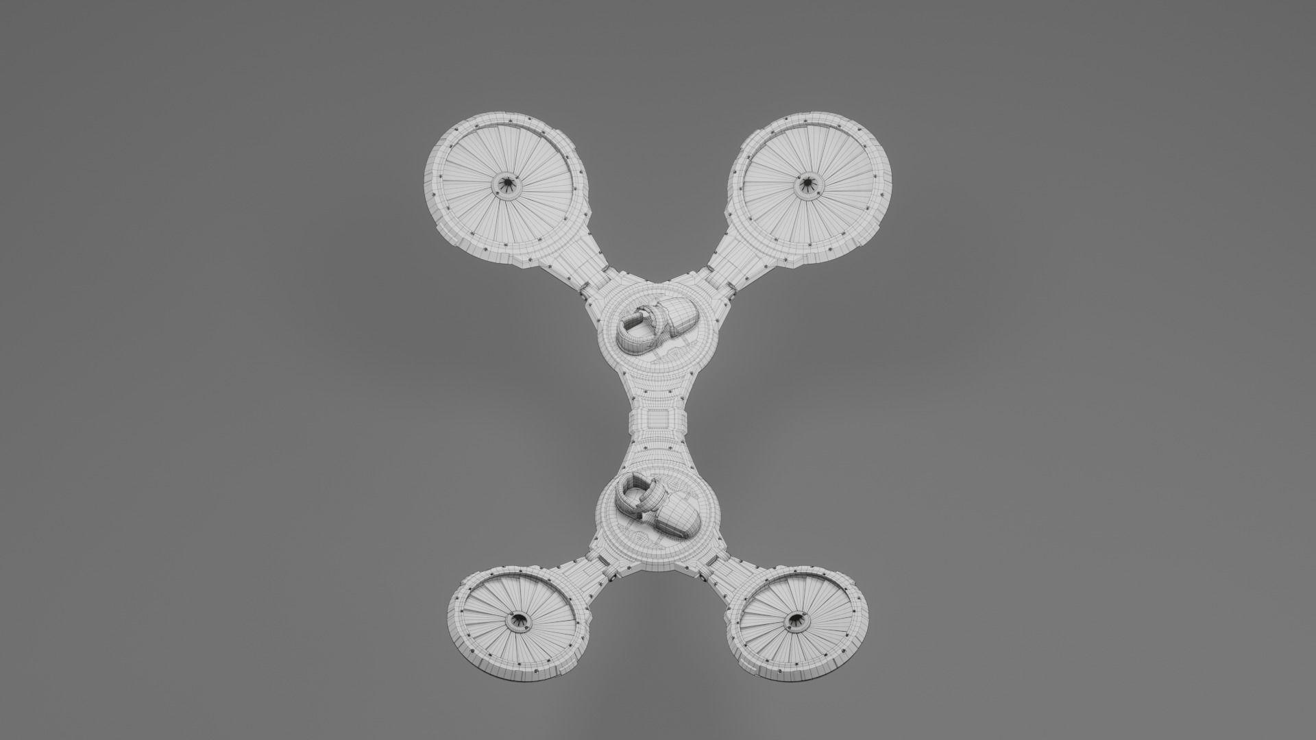 Flying Board Low-poly 3D model_17