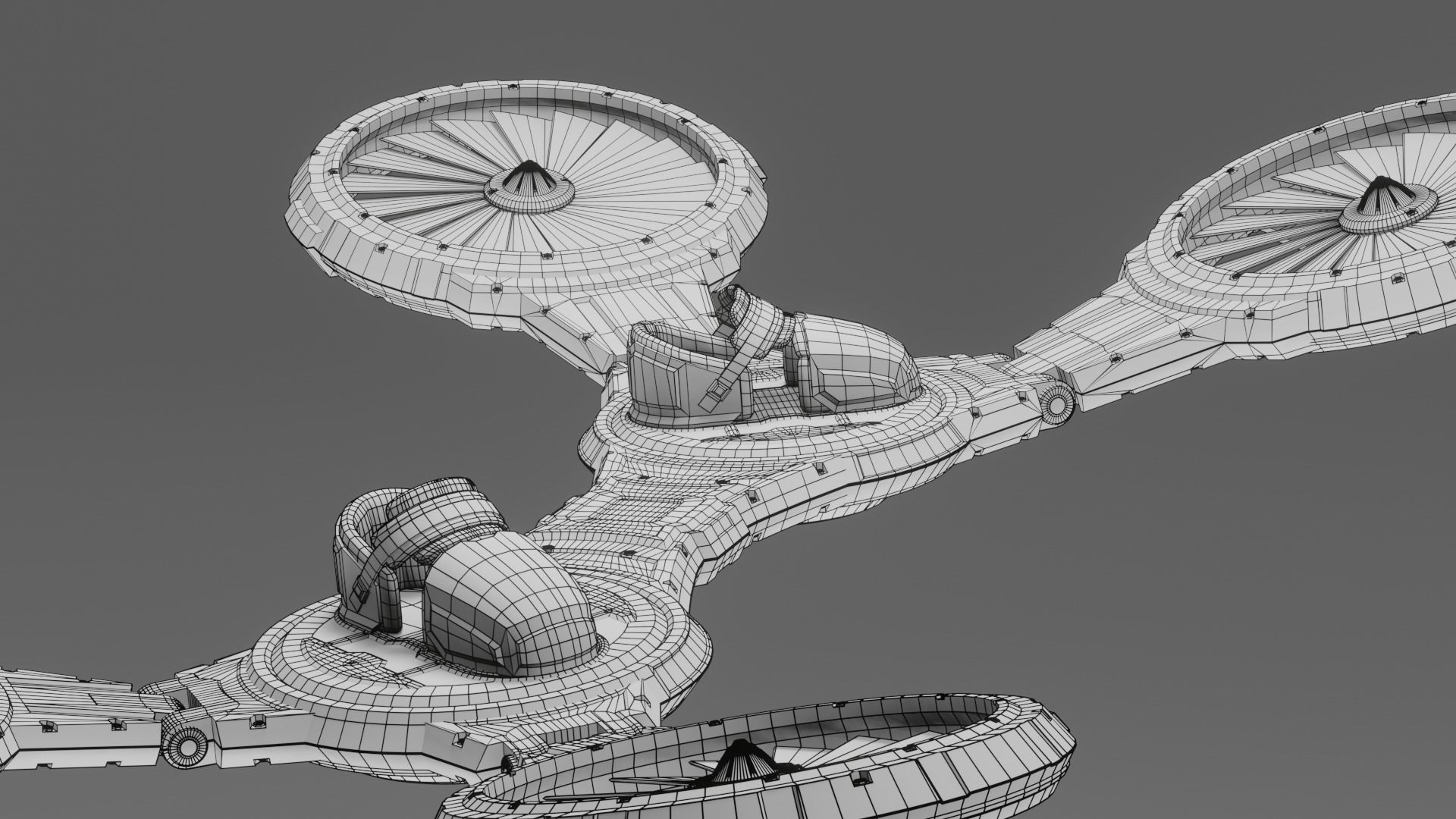 Flying Board Low-poly 3D model_9