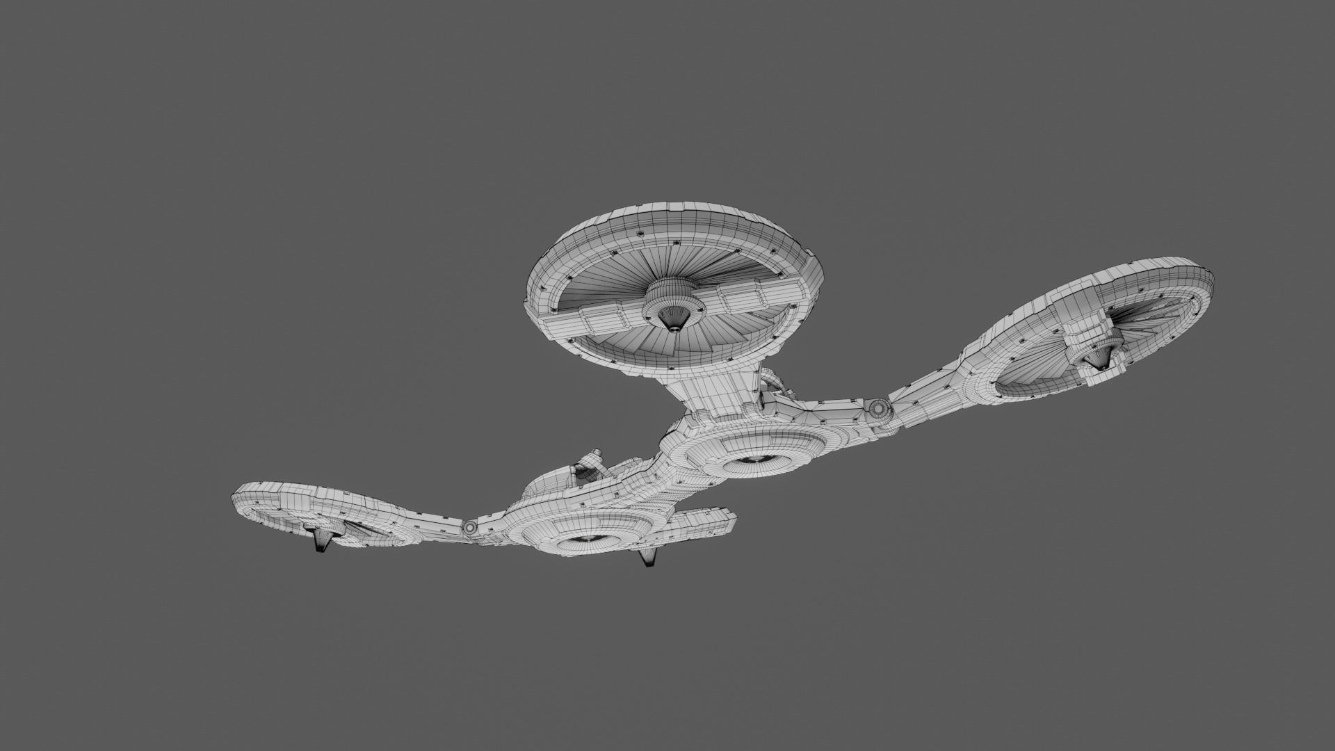 Flying Board Low-poly 3D model_15