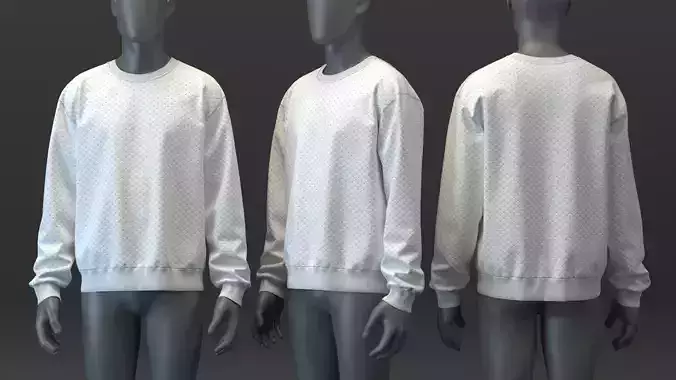 Quilted Knit Pullover