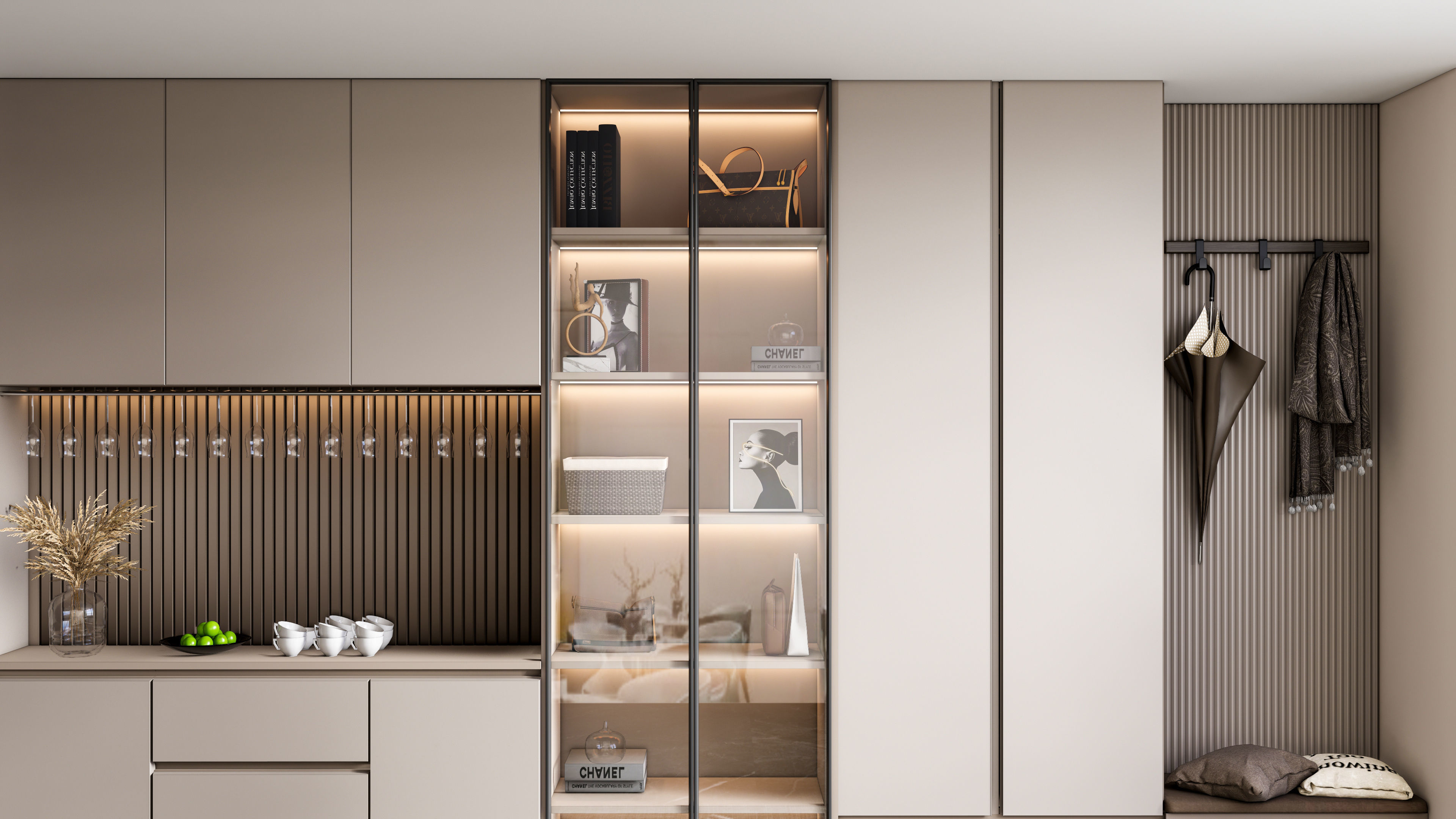 Entryway hallway entrance hall corridor  furniture 4 3D model_18