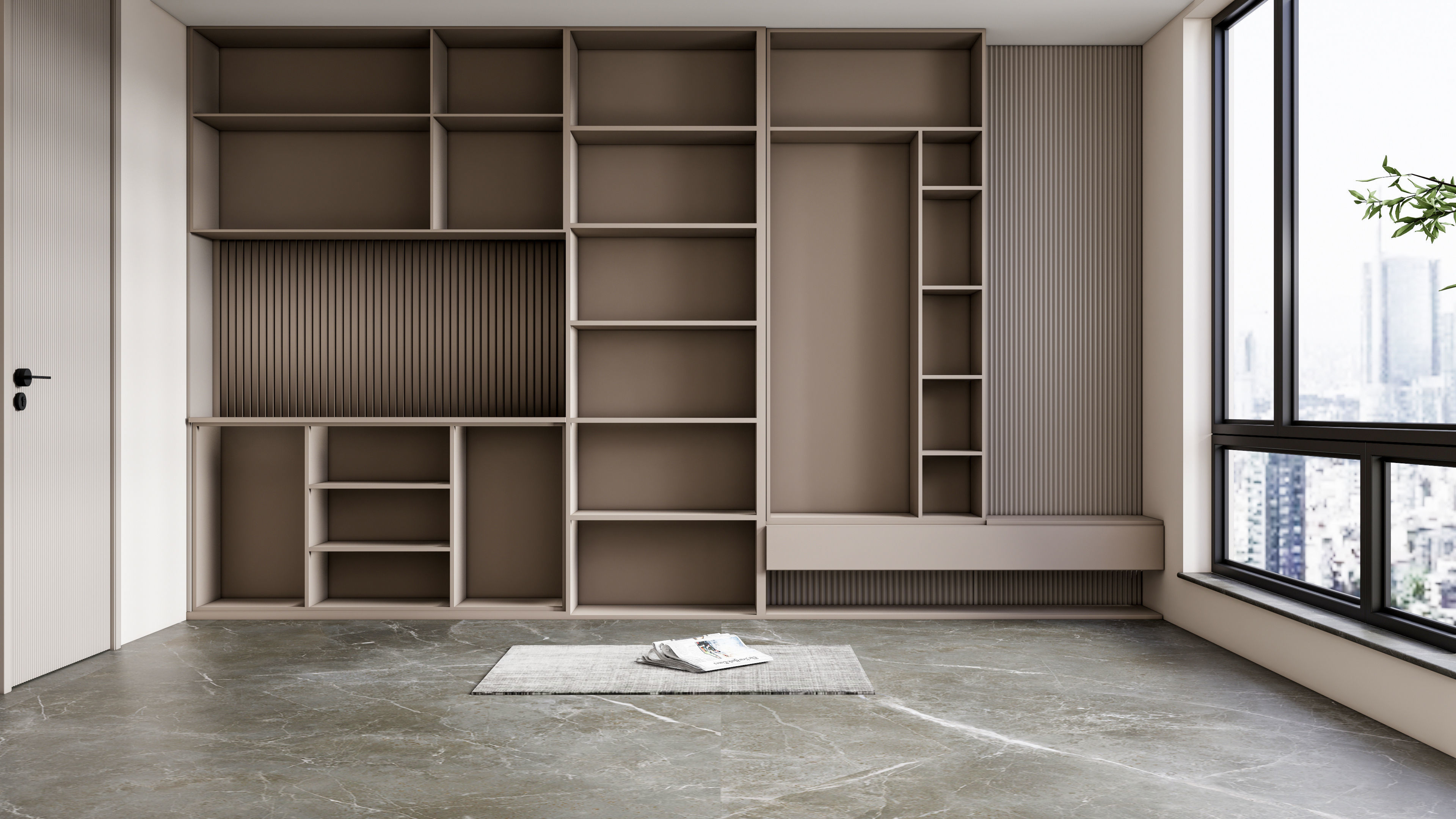 Entryway hallway entrance hall corridor  furniture 4 3D model_2