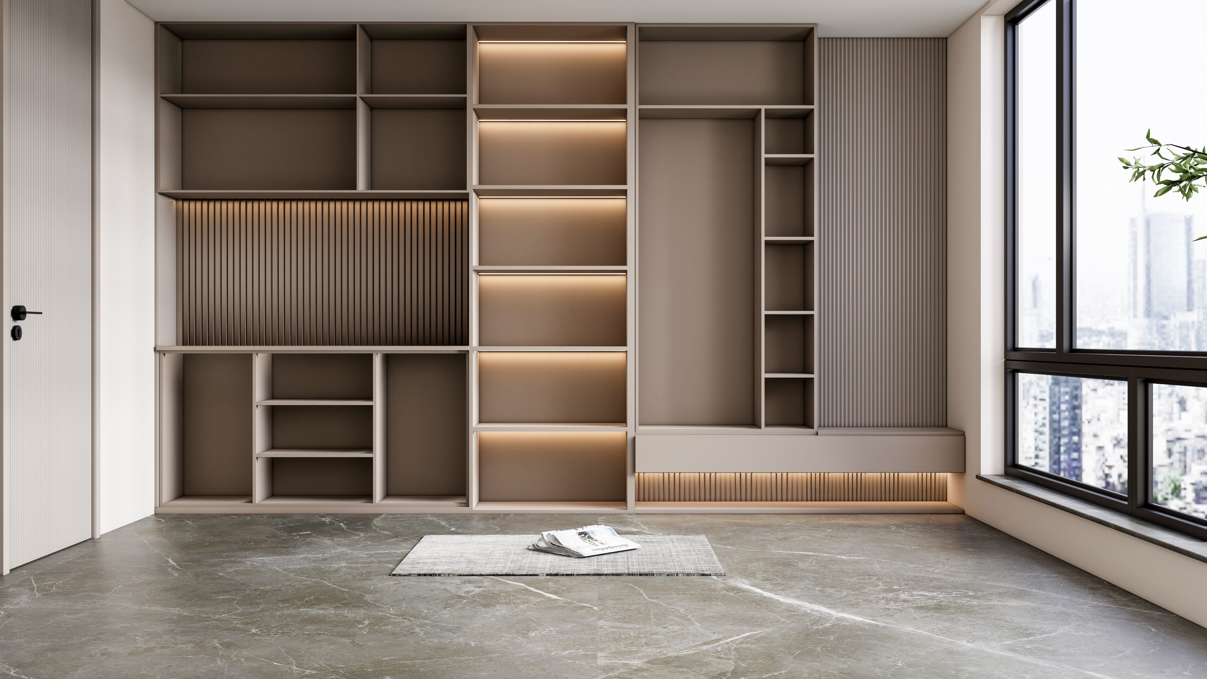 Entryway hallway entrance hall corridor  furniture 4 3D model_10