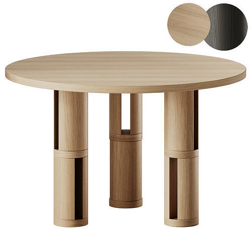 Biblio Dining Table By Woo 3D model