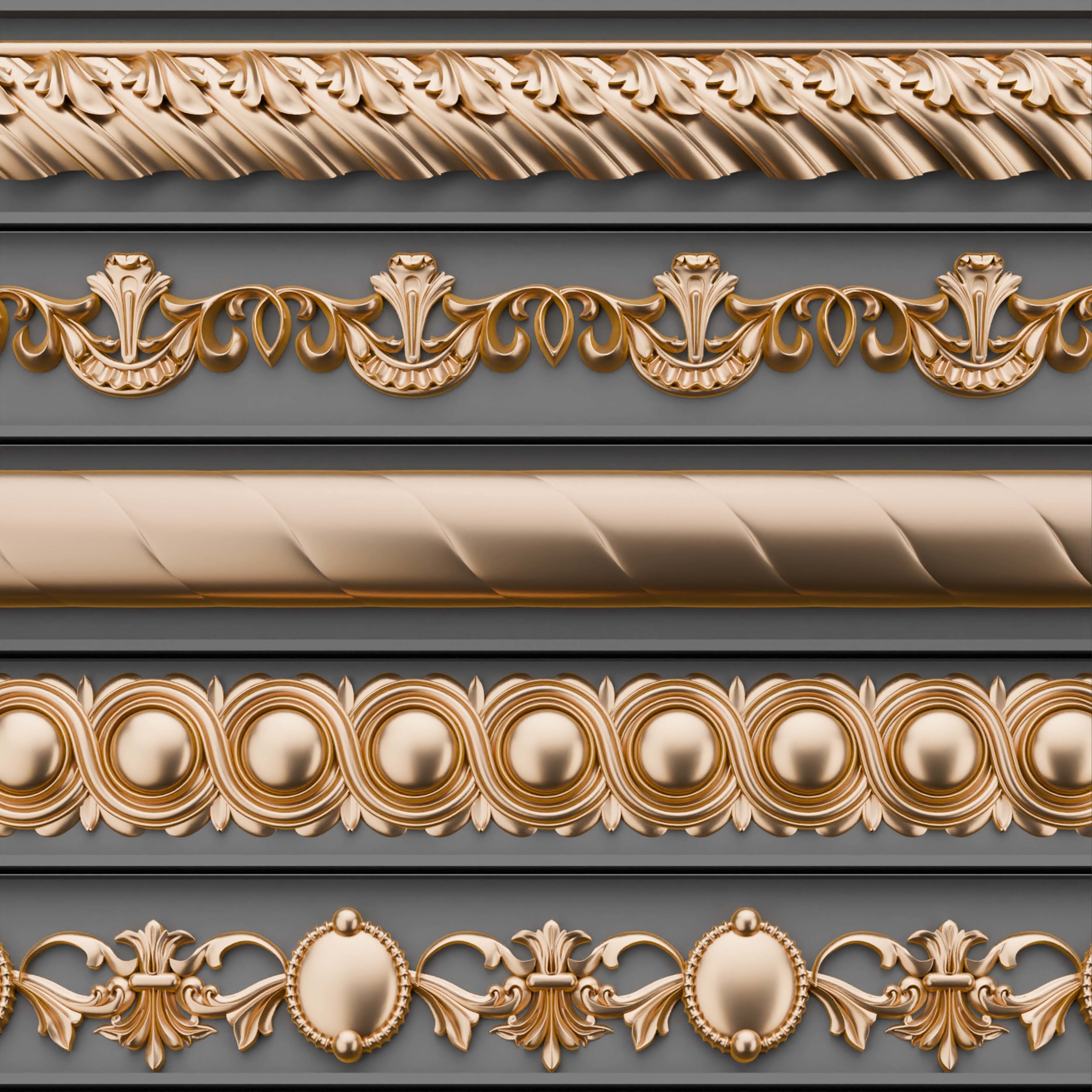 49 Ornament Trim - Vol 07 3D model_11