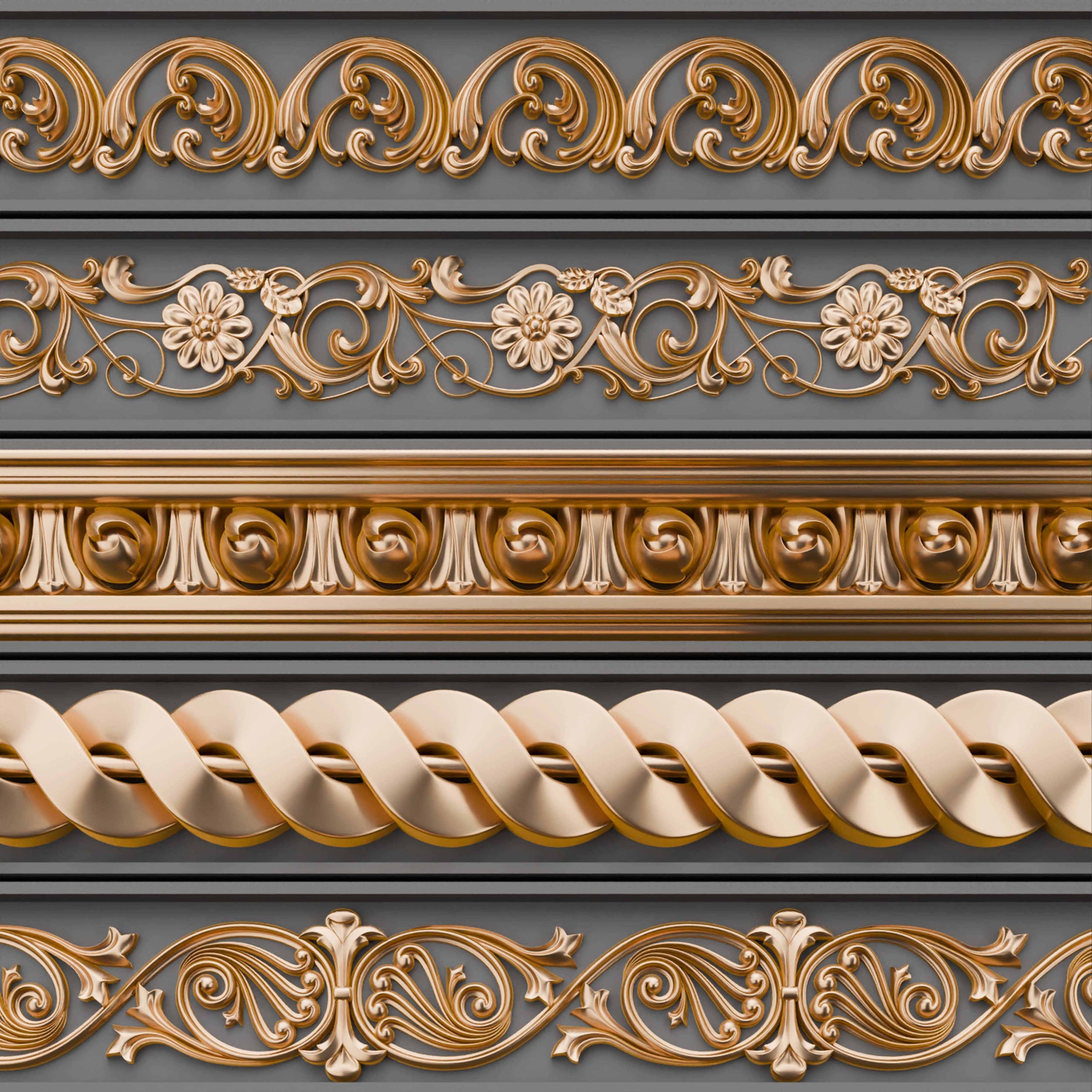 49 Ornament Trim - Vol 07 3D model_6