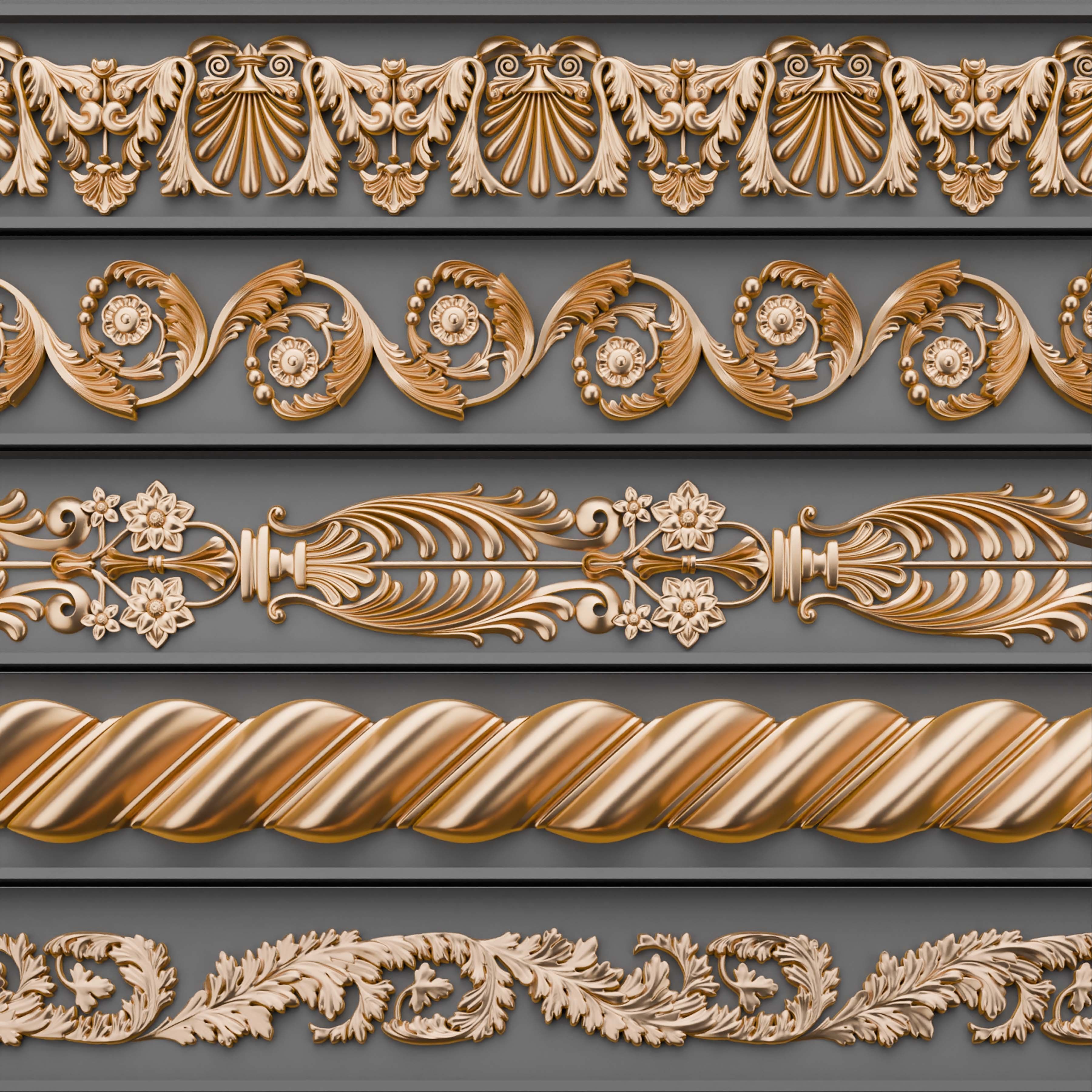 49 Ornament Trim - Vol 07 3D model_8