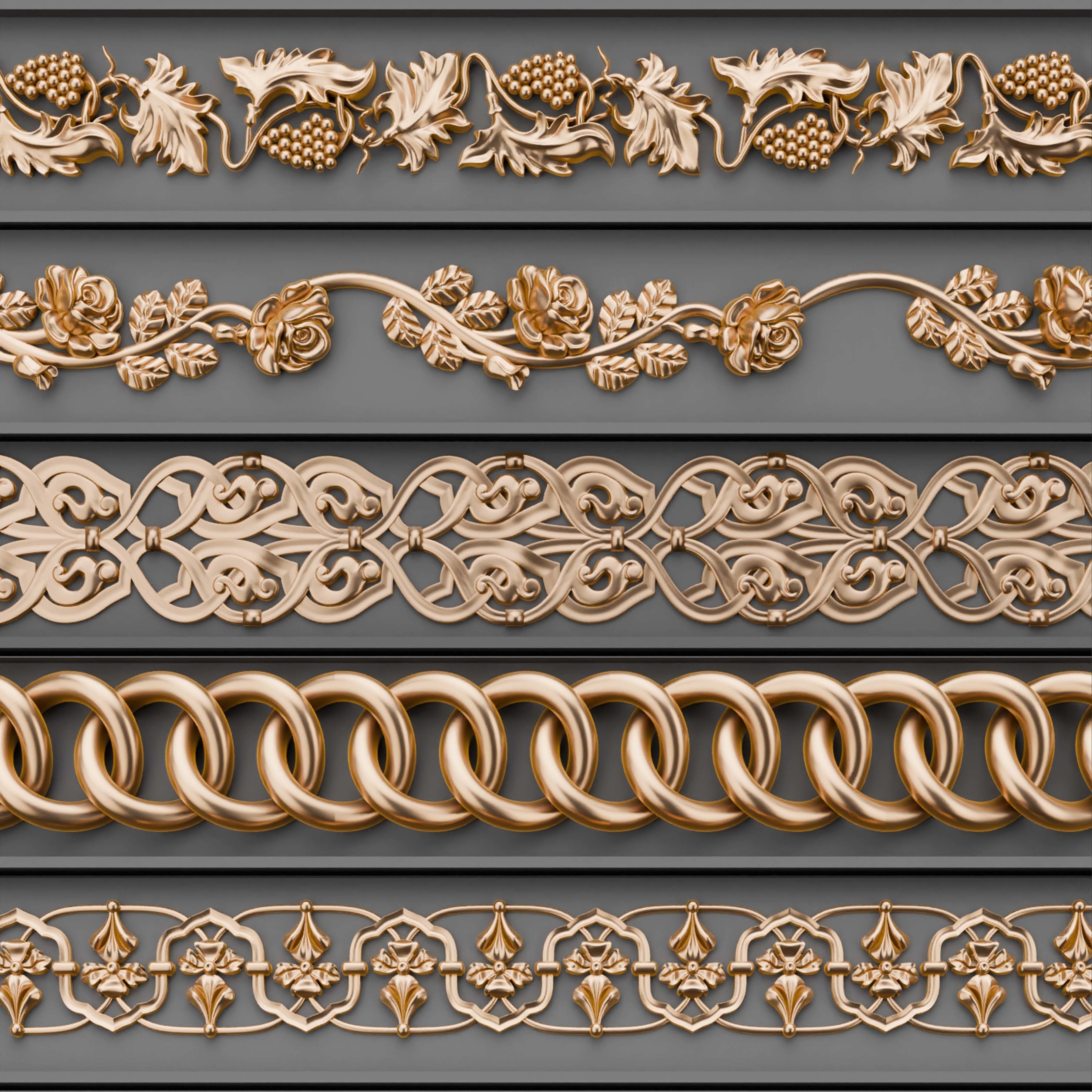 49 Ornament Trim - Vol 07 3D model_9