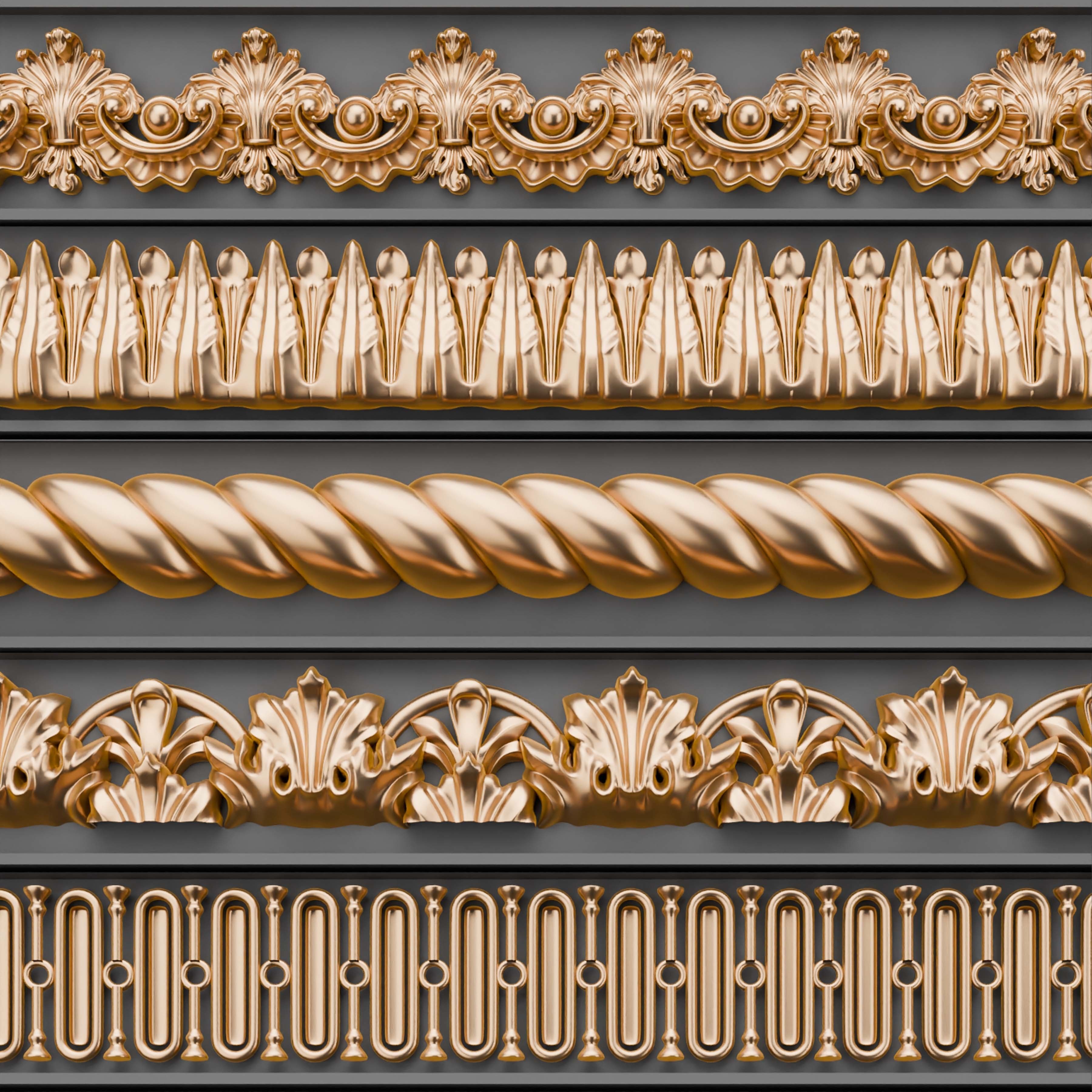 49 Ornament Trim - Vol 07 3D model_12