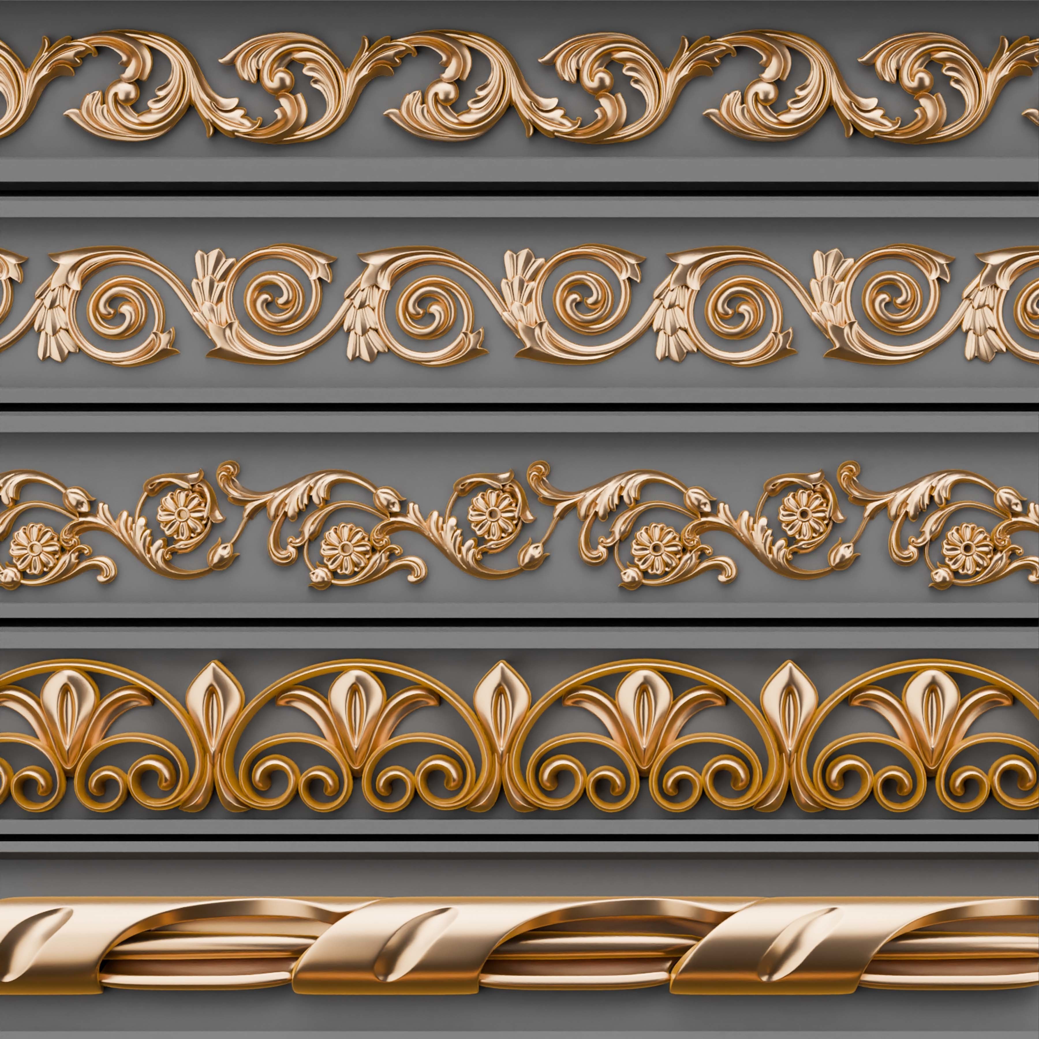 49 Ornament Trim - Vol 07 3D model_5