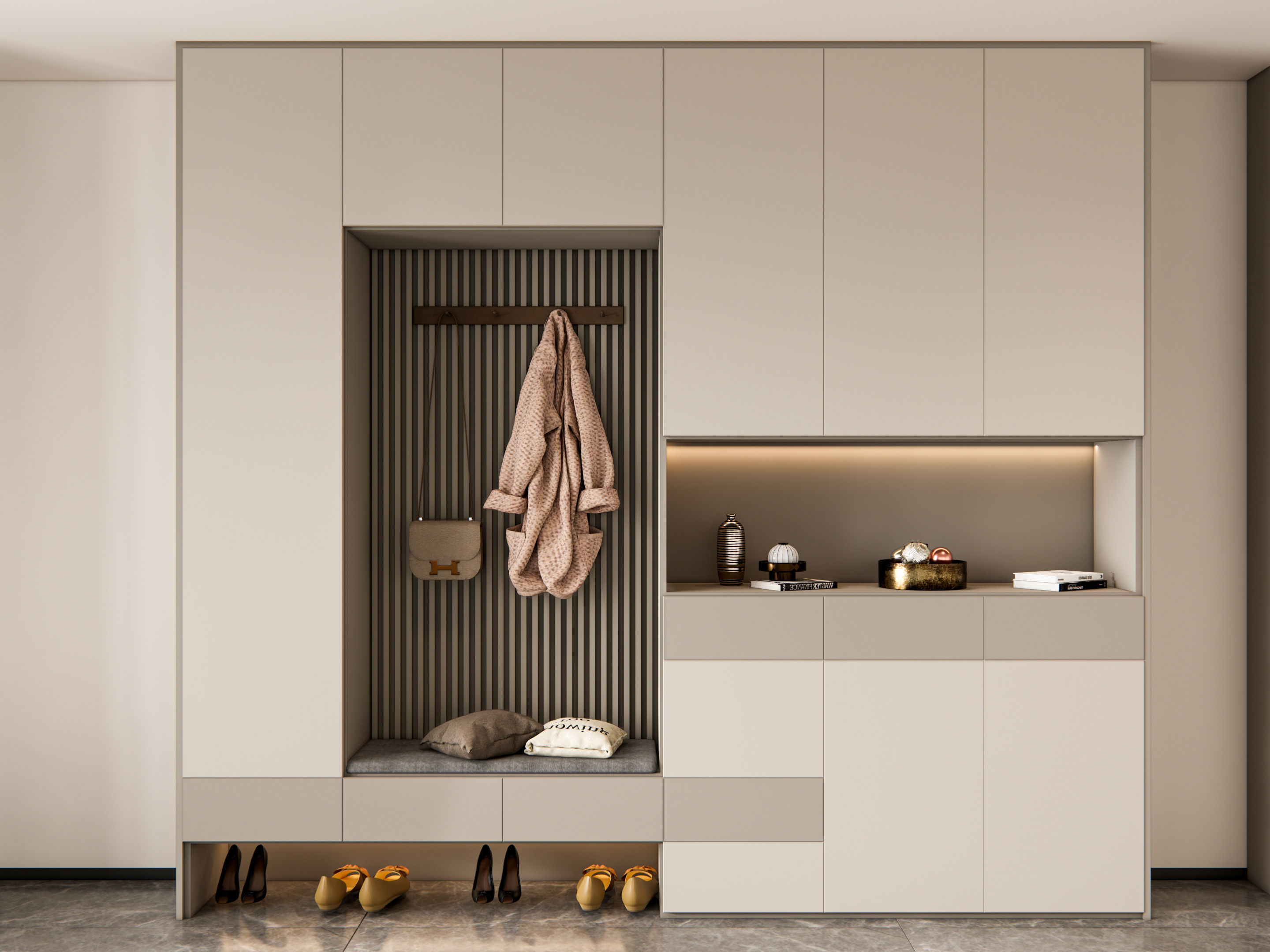 Entryway hallway entrance hall corridor furniture 5 3D model_4