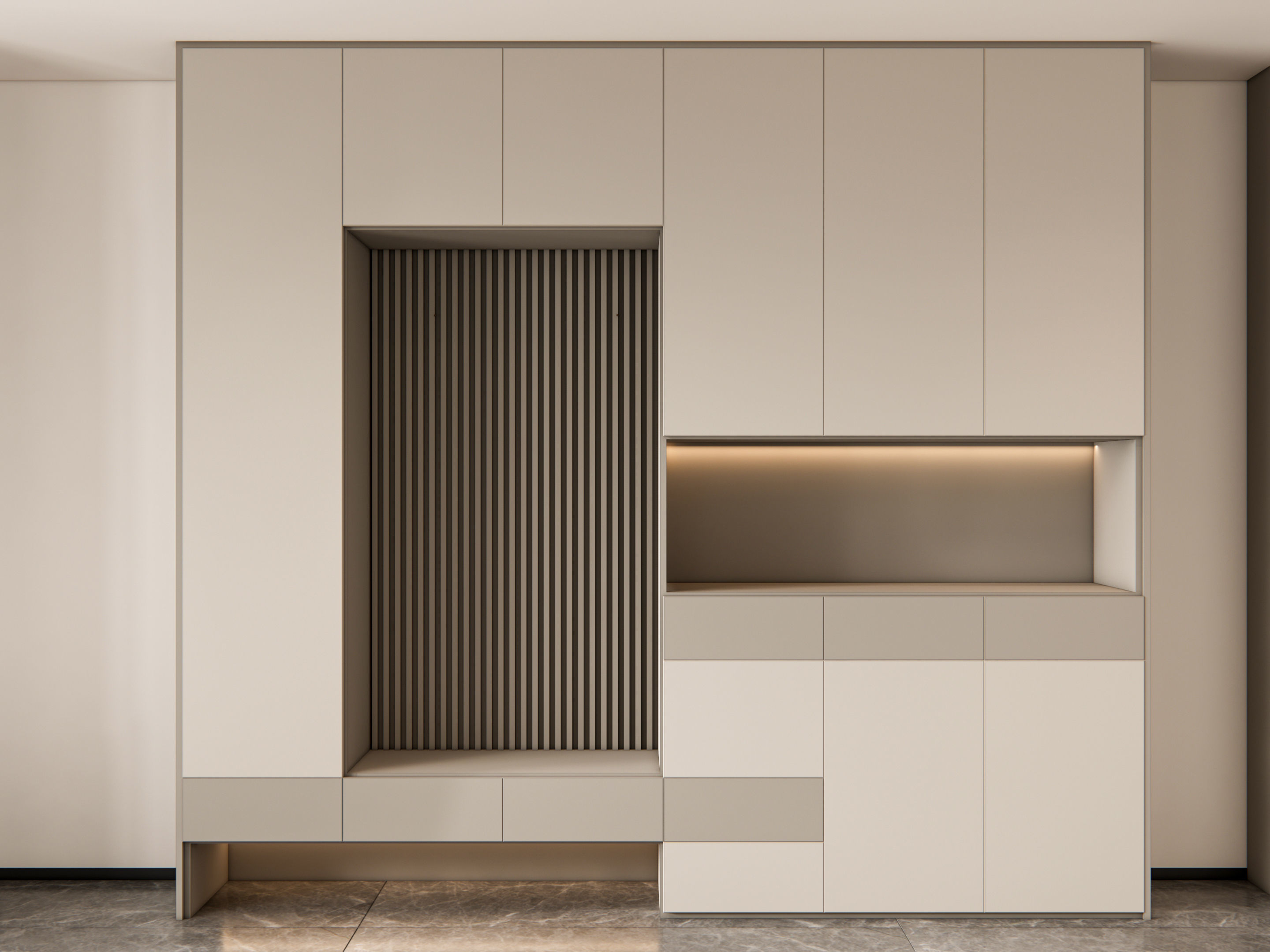 Entryway hallway entrance hall corridor furniture 5 3D model_5