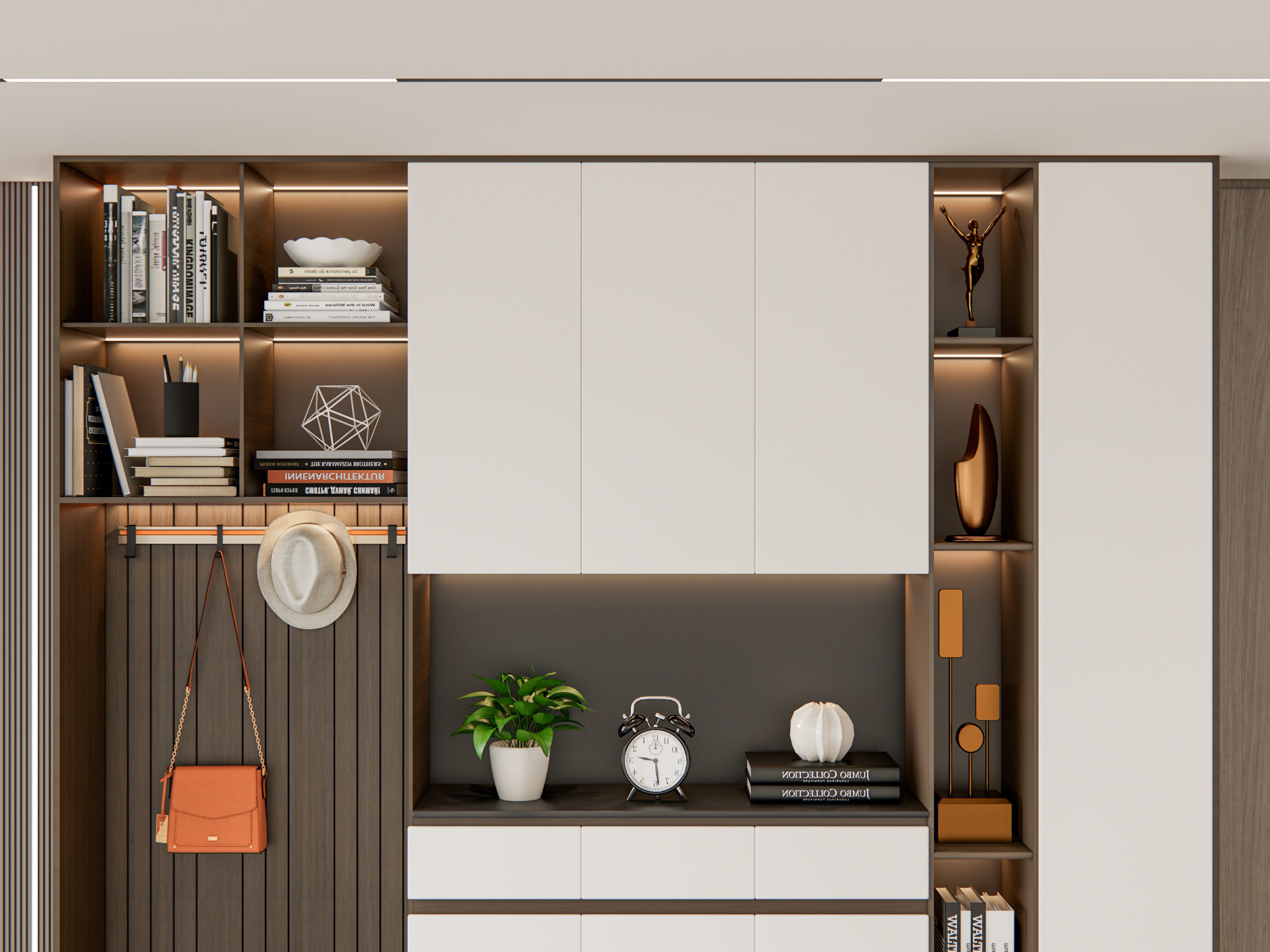 Entryway hallway entrance hall corridor furniture 6 3D model_9