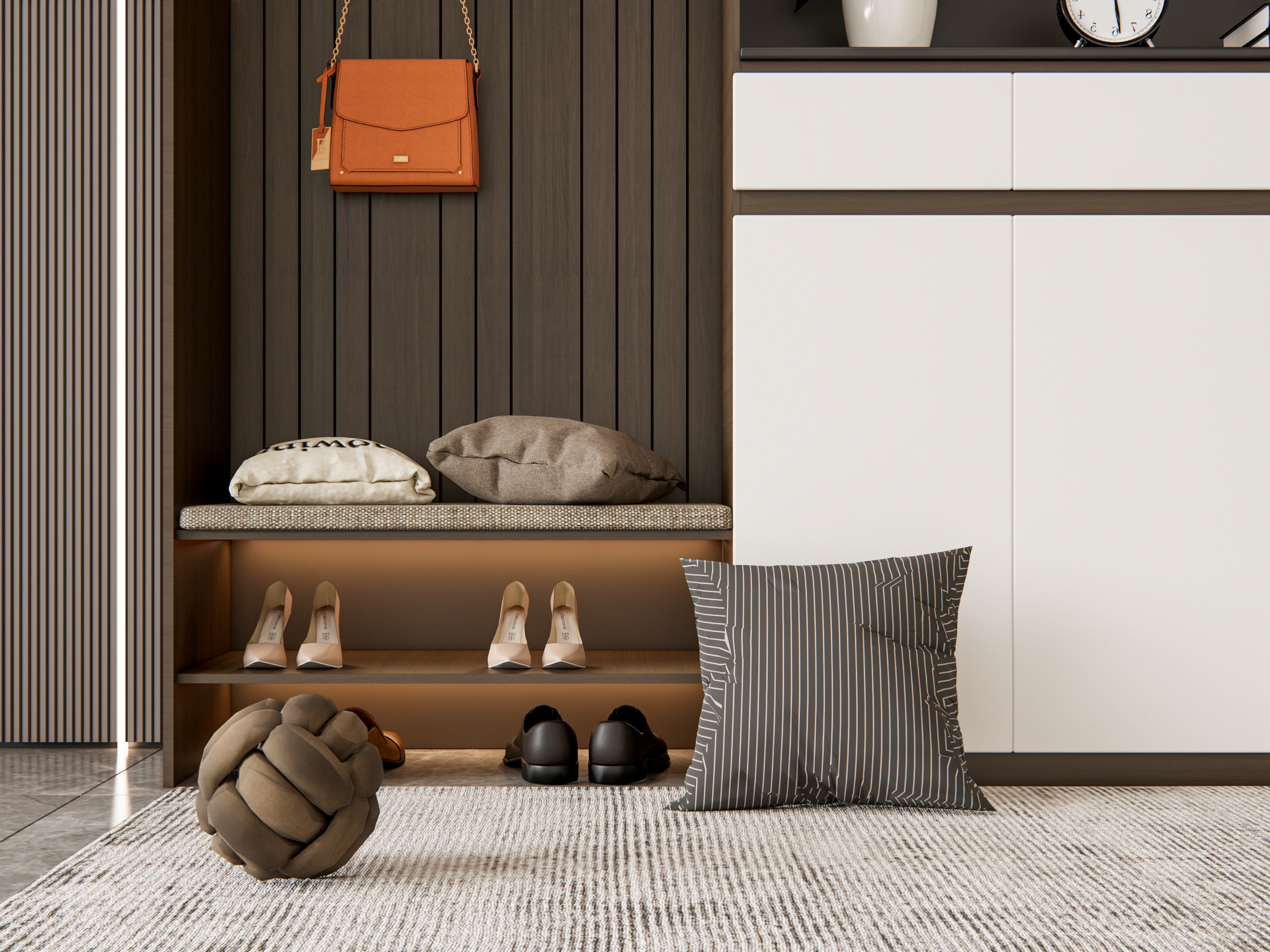 Entryway hallway entrance hall corridor furniture 6 3D model_18