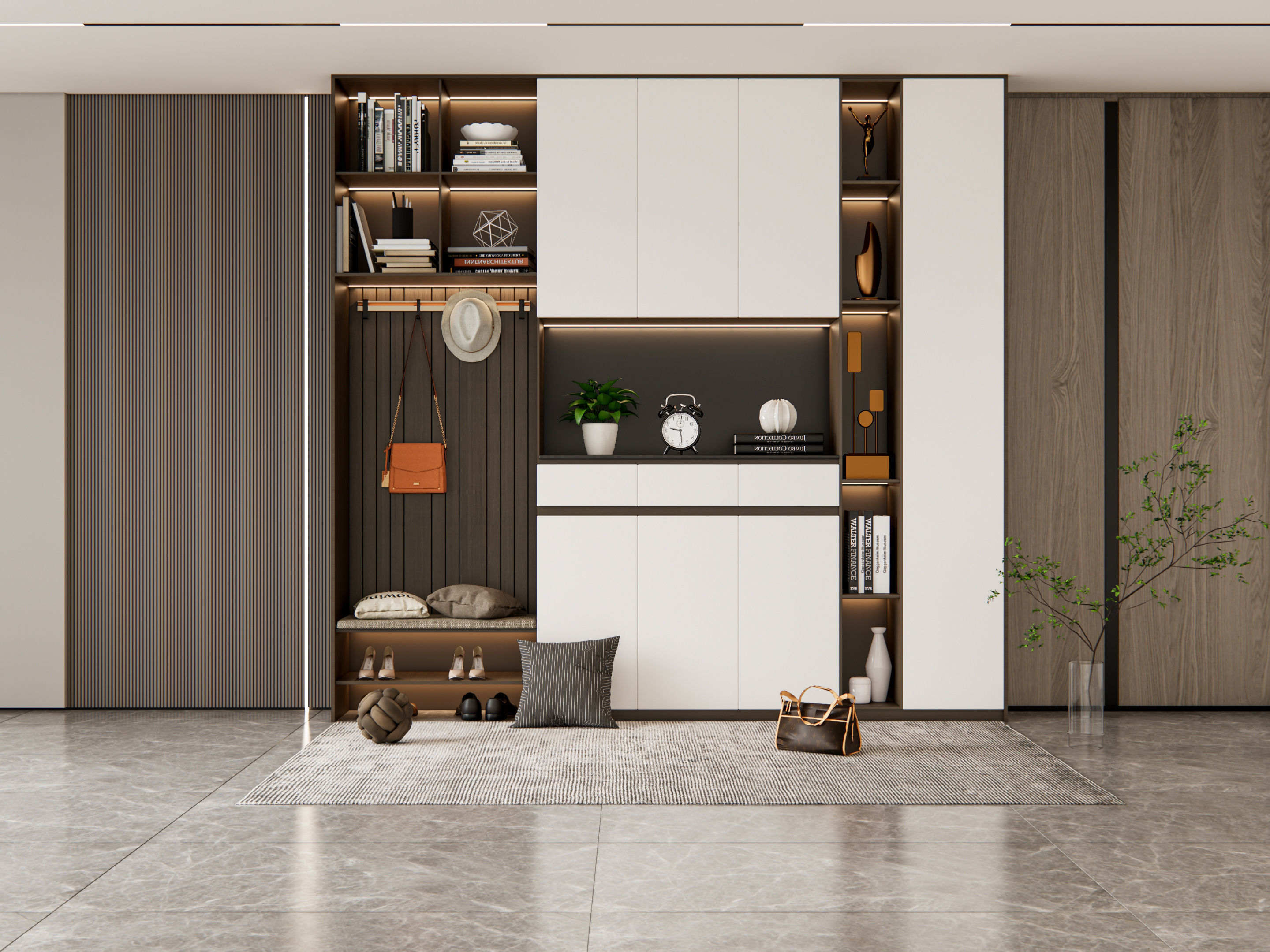 Entryway hallway entrance hall corridor furniture 6 3D model_6