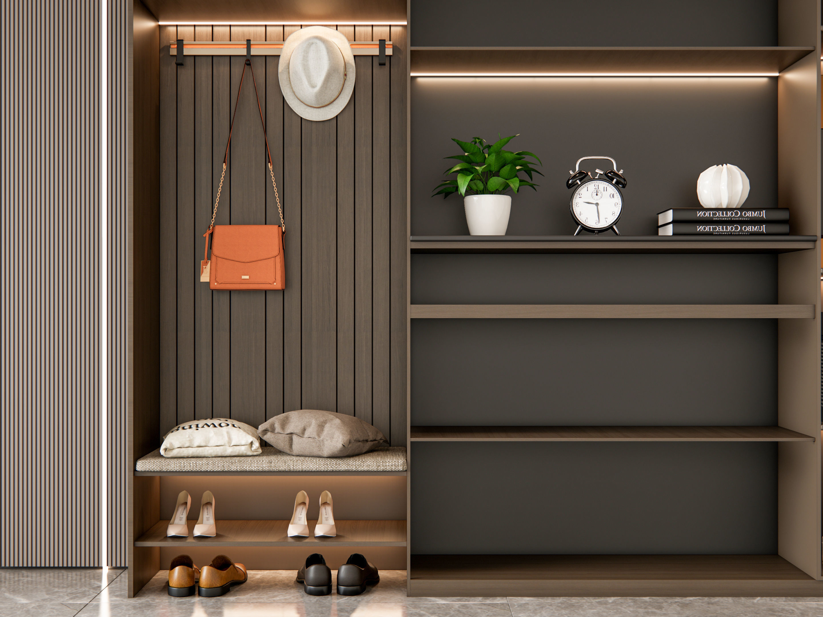 Entryway hallway entrance hall corridor furniture 6 3D model_17